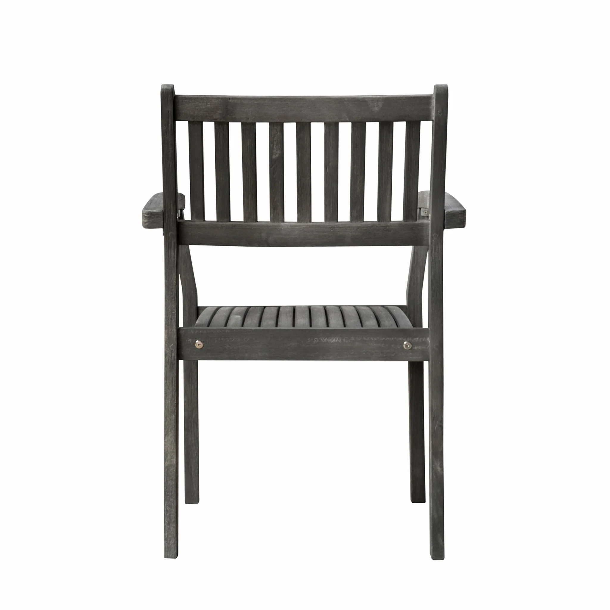 Distressed Stacking Armchairs Set Of 2 By Homeroots - Image 3