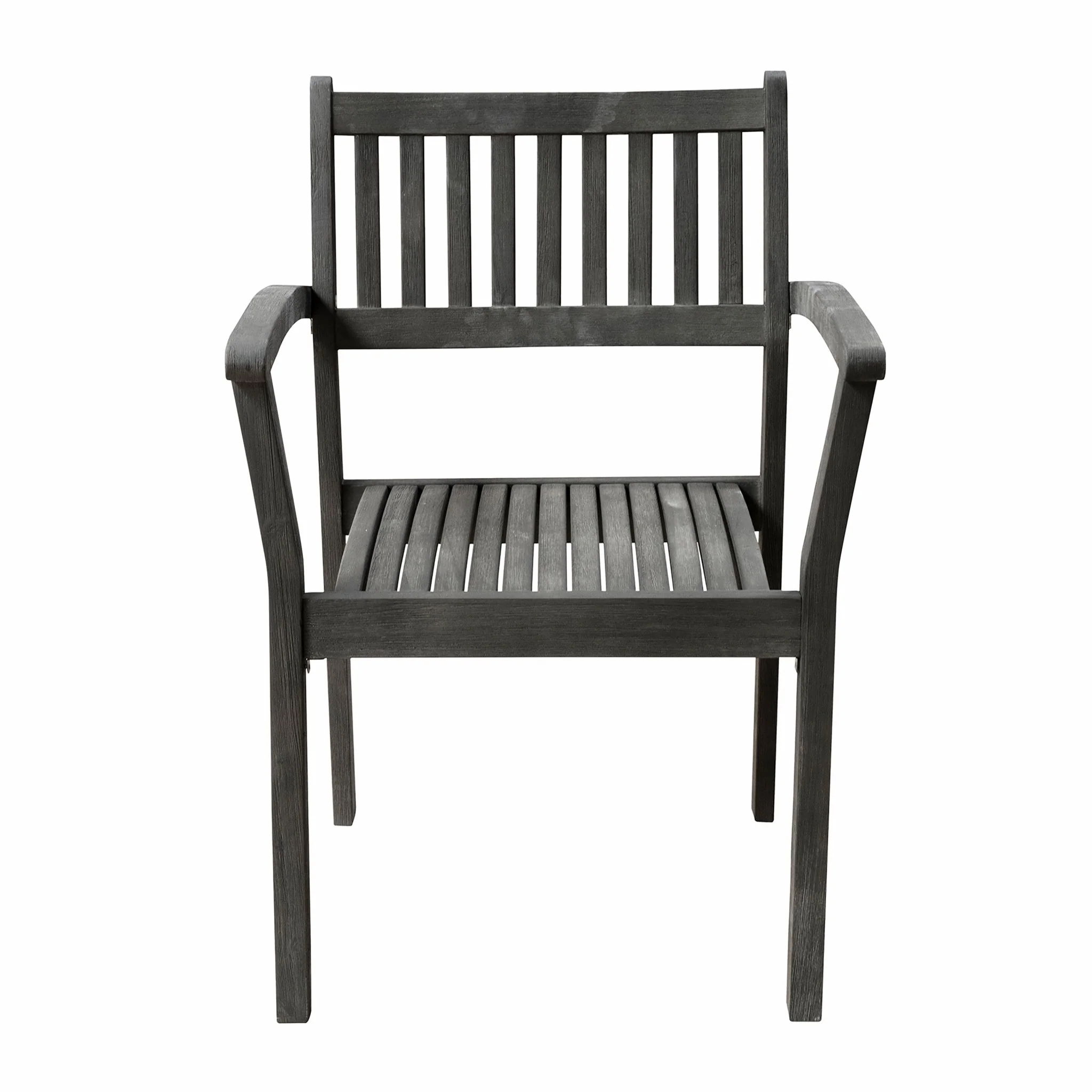 Distressed Stacking Armchairs Set Of 2 By Homeroots - Image 4