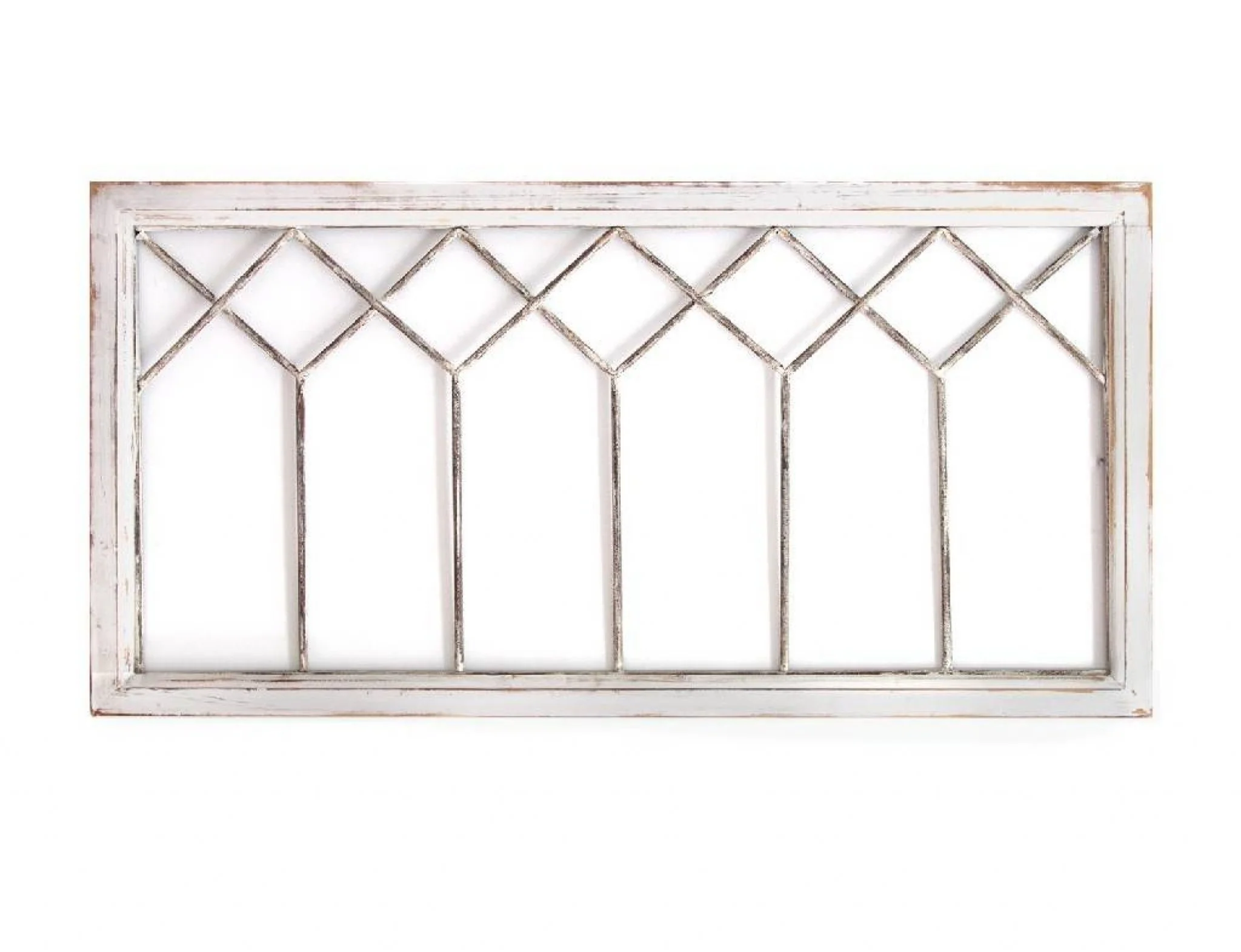 Distressed White Metal and Wood Framed Wall Art By Homeroots - Image 3