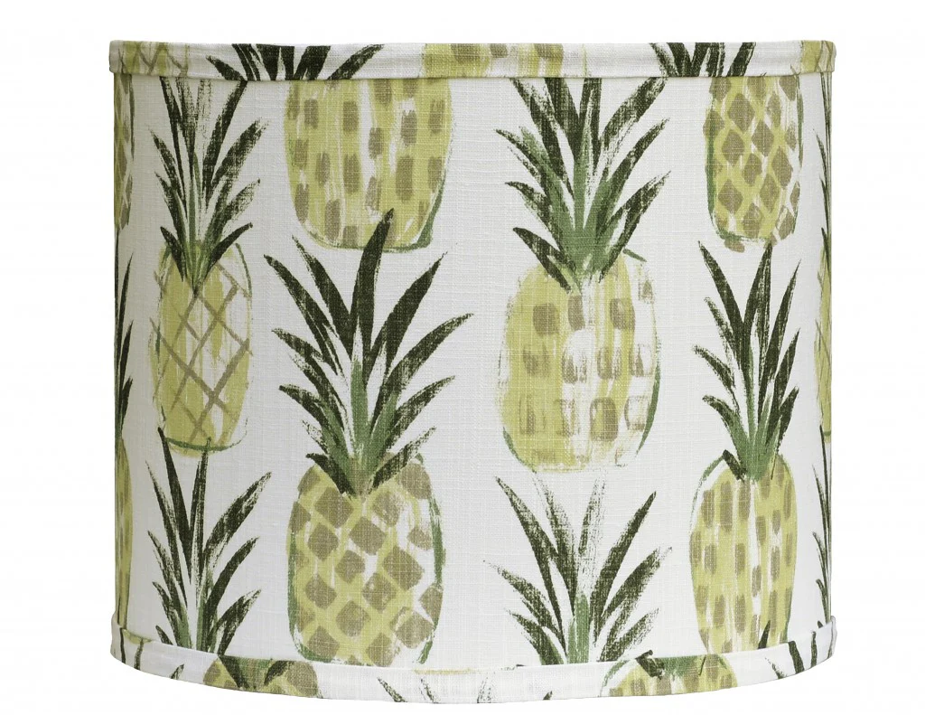 Distressed Whitewash Pineapple Shade Table Lamp By Homeroots - Image 3