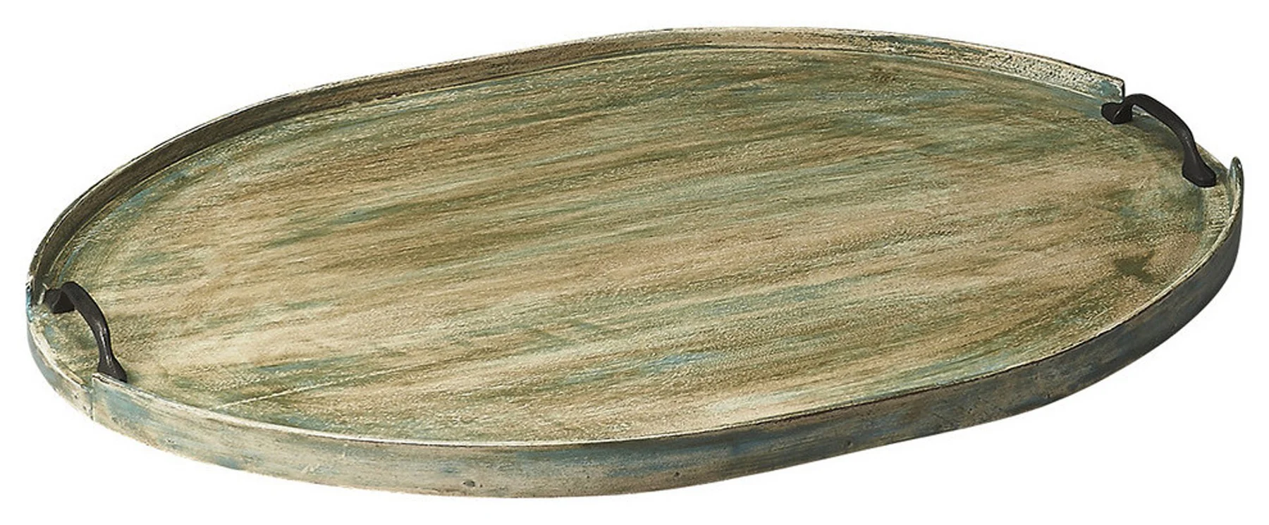 Distressed Wood Serving Tray By Homeroots - Image 6