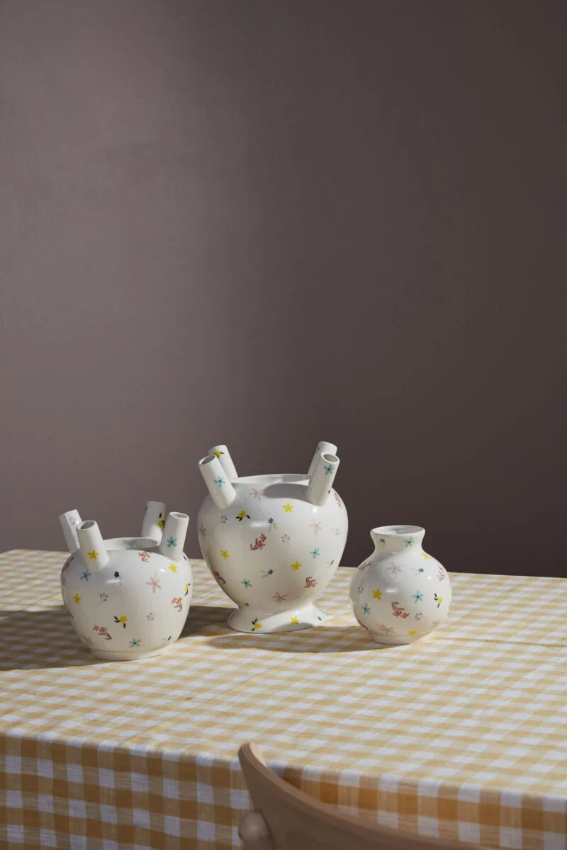 Ditsy Tulipiere Vase 8"x 18" By Accent Decor - Image 2