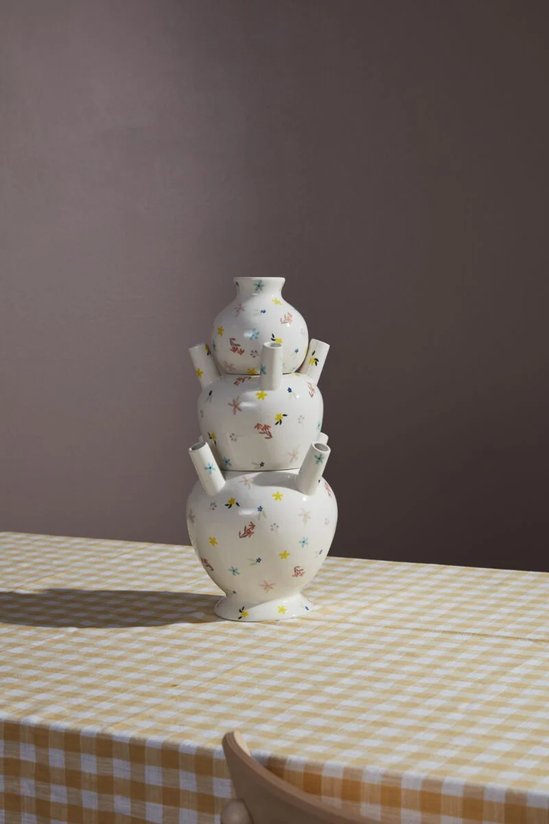 Ditsy Tulipiere Vase 8"x 18" By Accent Decor - Image 3