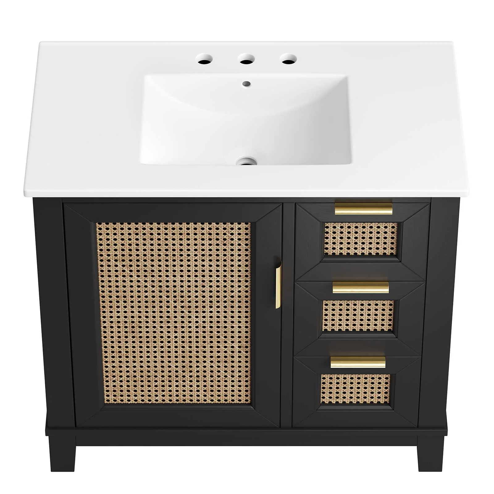 Dixie 36” Solid Wood Bathroom Vanity Cabinet By Modway - EEI-6725 - Image 8