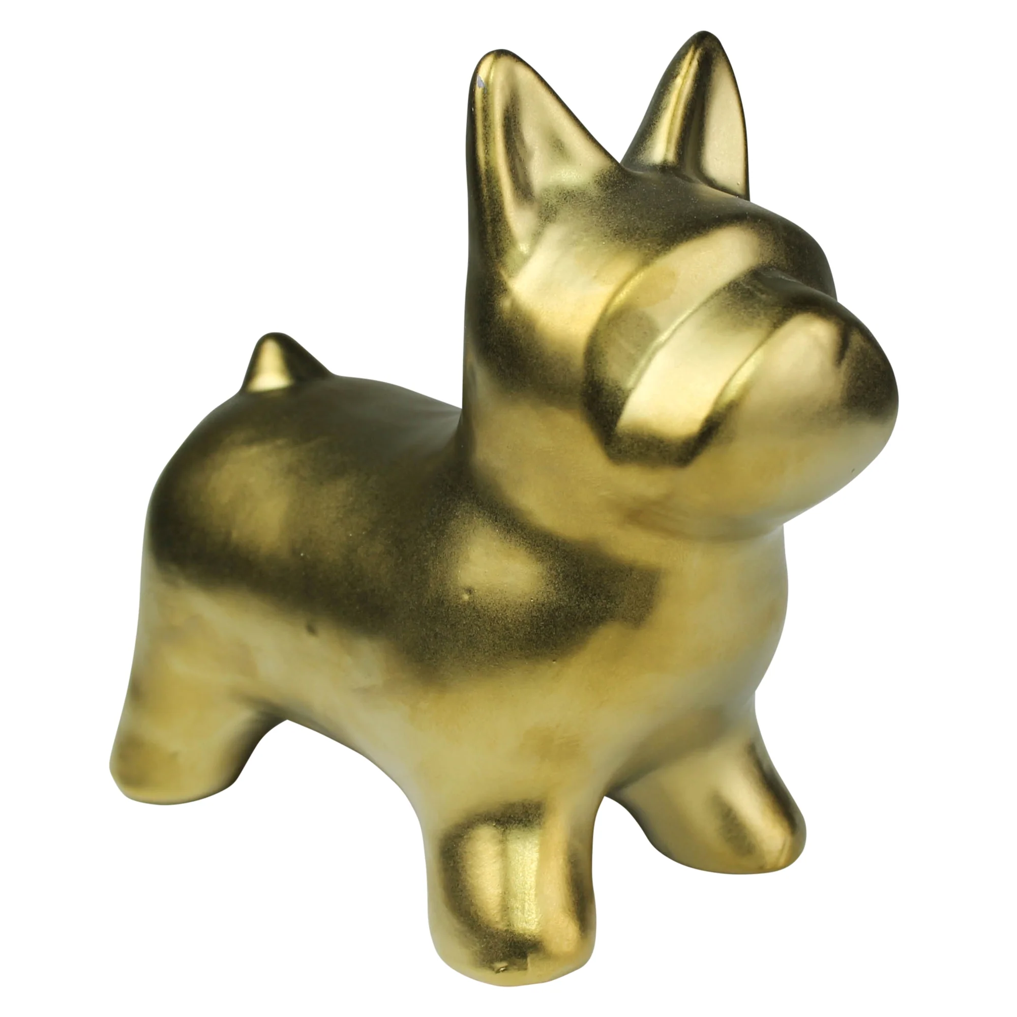Dog, Ceramic, Gold Set Of 2 By HomArt - Image 3