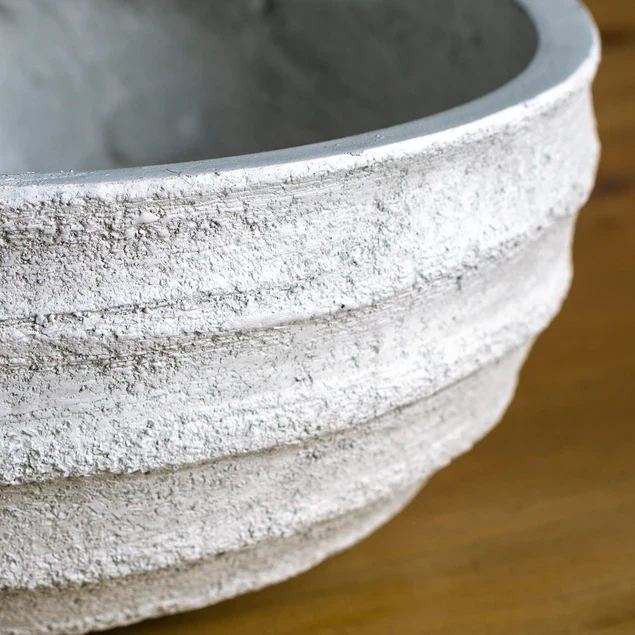 Dolma Bowl Ant White, Set of 3 Planter By Gold Leaf Design Group - Image 7