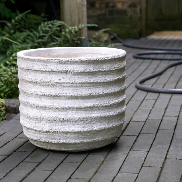 Dolma Short Ant White, Set Of 2 Planter By Gold Leaf Design Group - Image 2