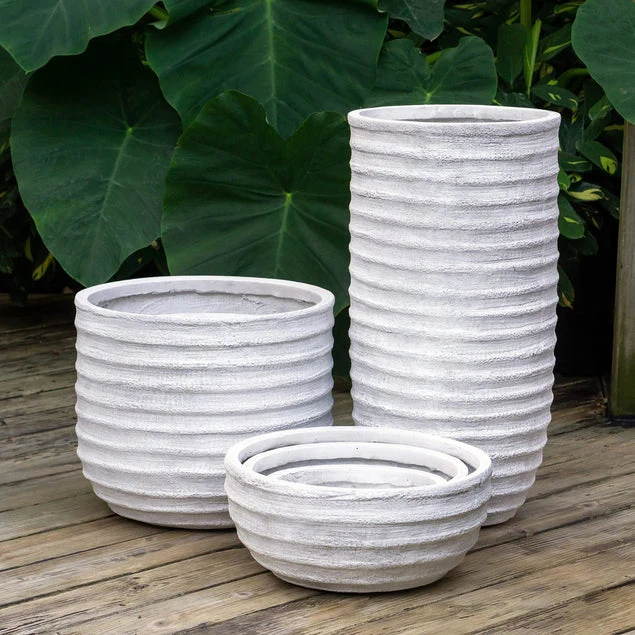 Dolma Tall Ant White, Set 2 Planter By Gold Leaf Design Group - Image 2