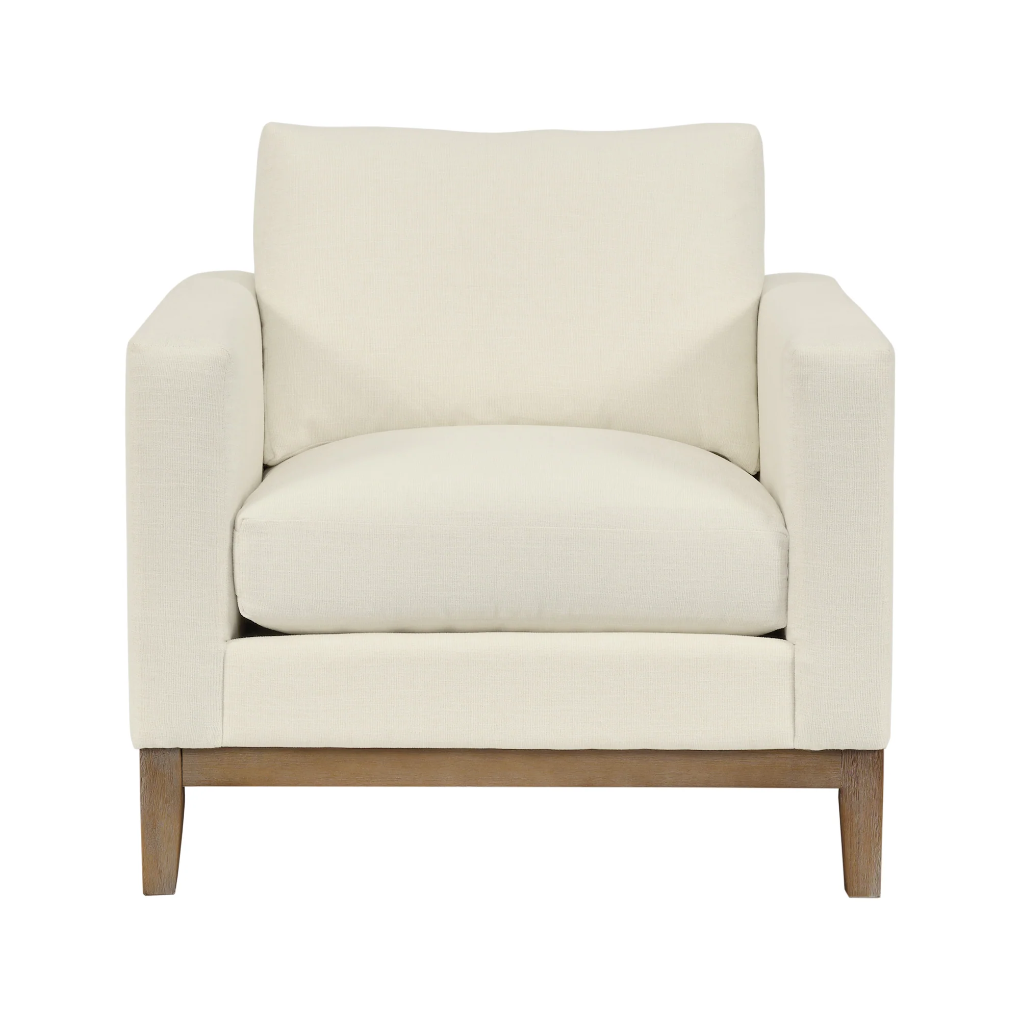 Donna 35" Upholstered Accent Chair in Sugar By Armen Living - Image 3