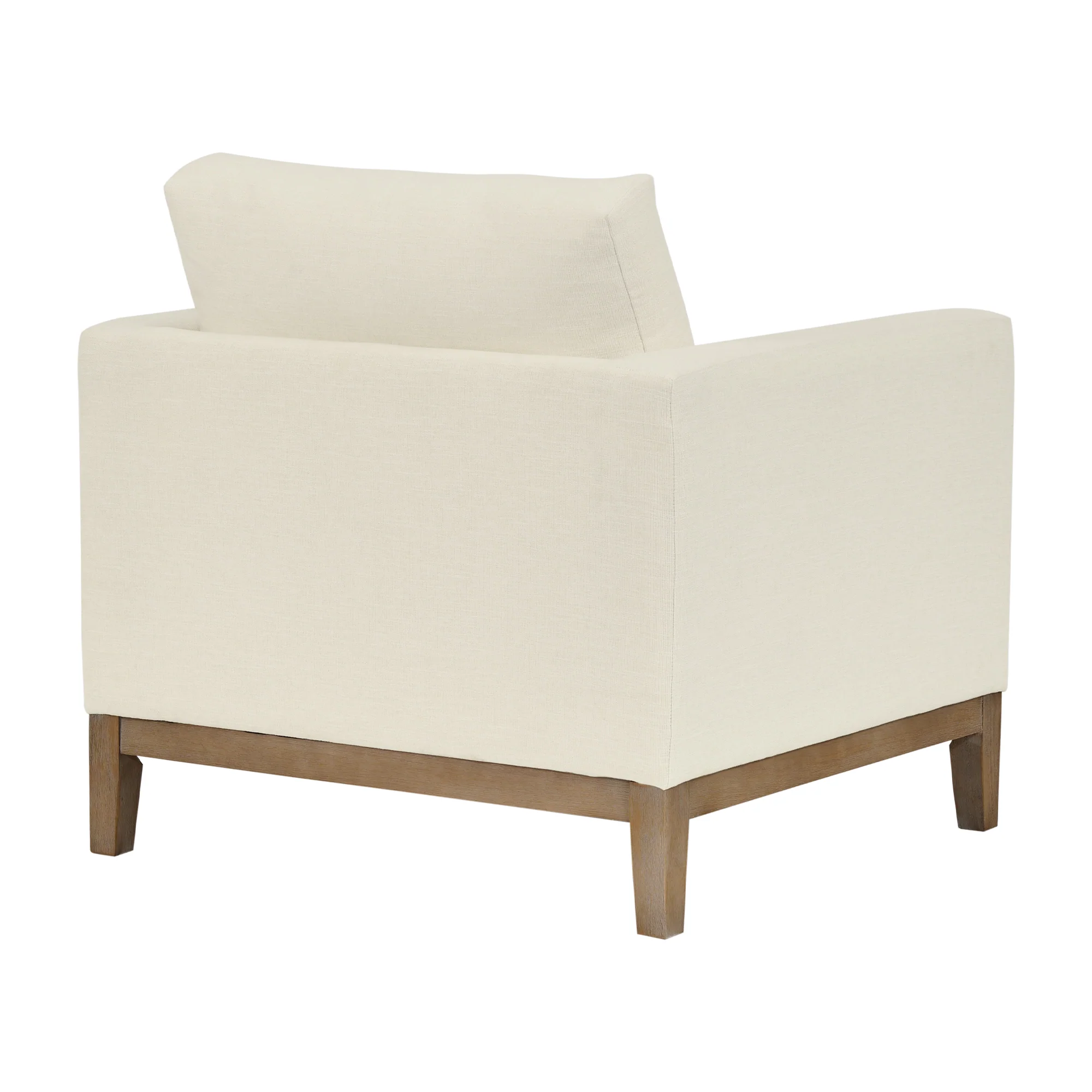 Donna 35" Upholstered Accent Chair in Sugar By Armen Living - Image 4