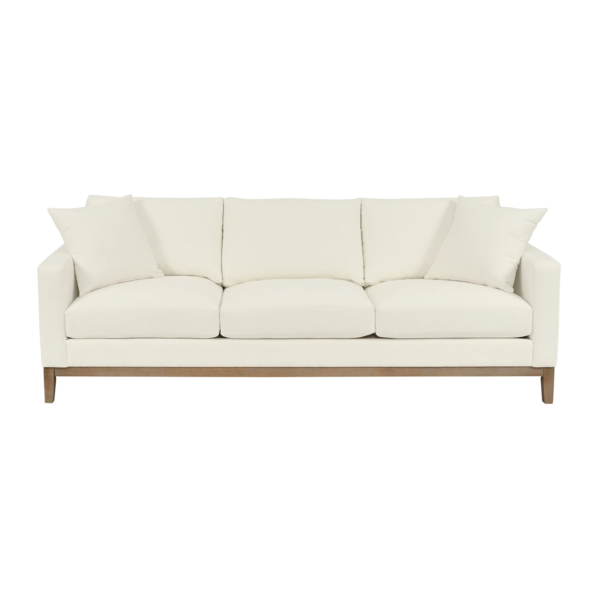 Donna 93" Upholstered Sofa in Sugar By Armen Living - Image 2