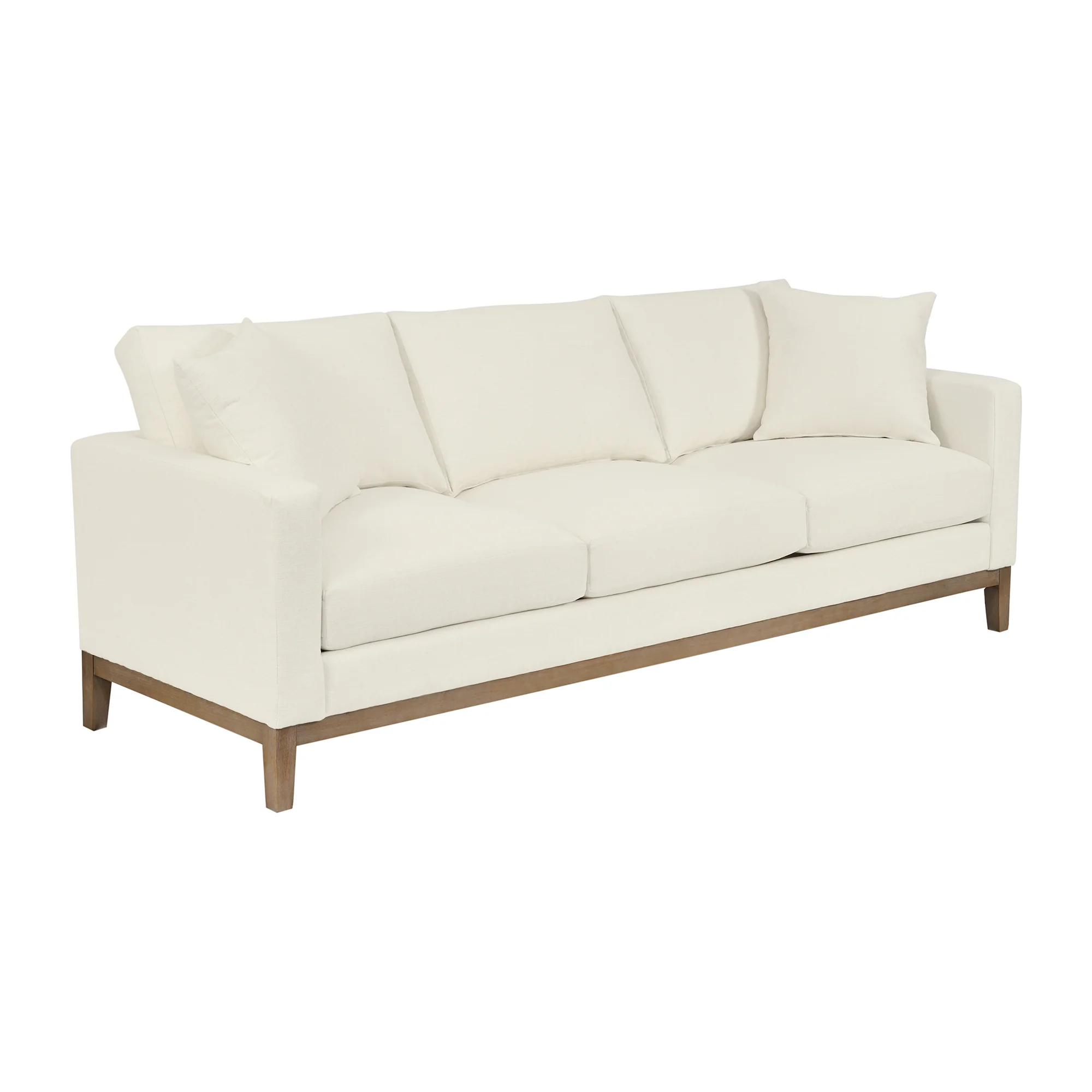 Donna 93" Upholstered Sofa in Sugar By Armen Living - Image 3