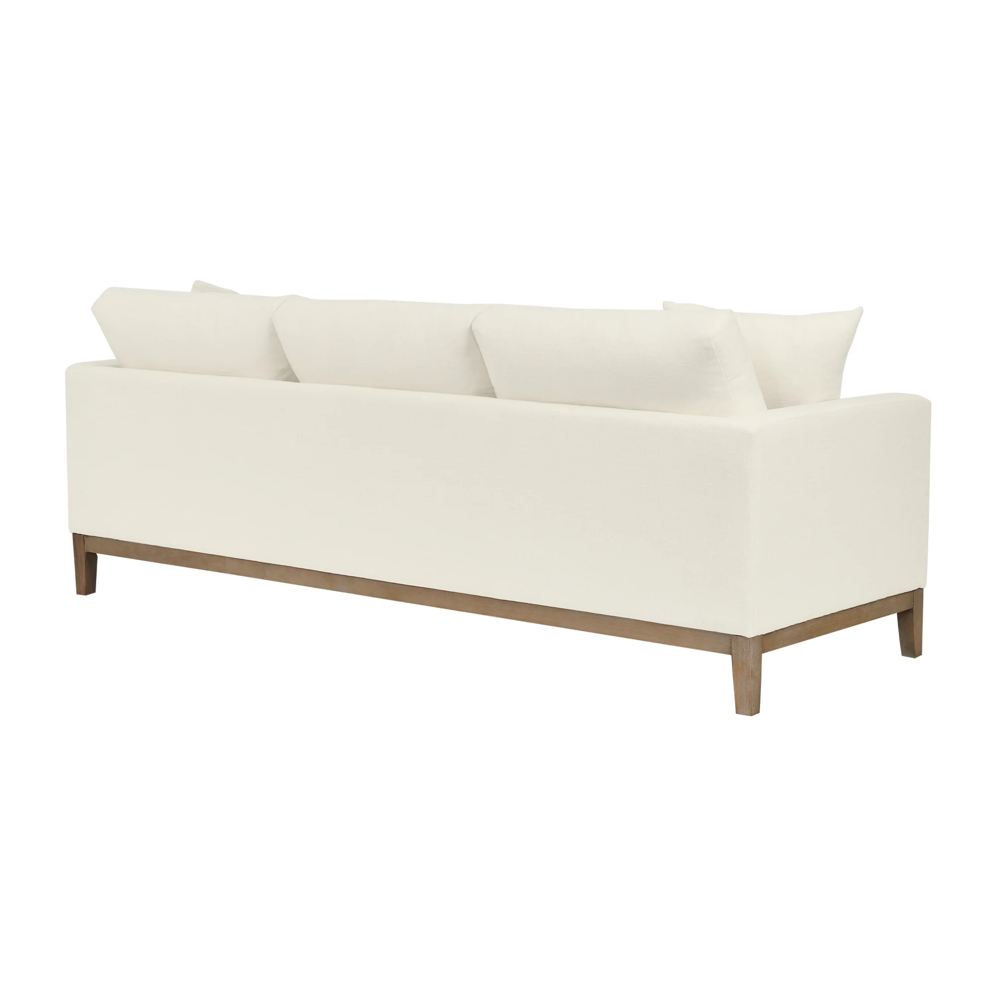 Donna 93" Upholstered Sofa in Sugar By Armen Living - Image 4