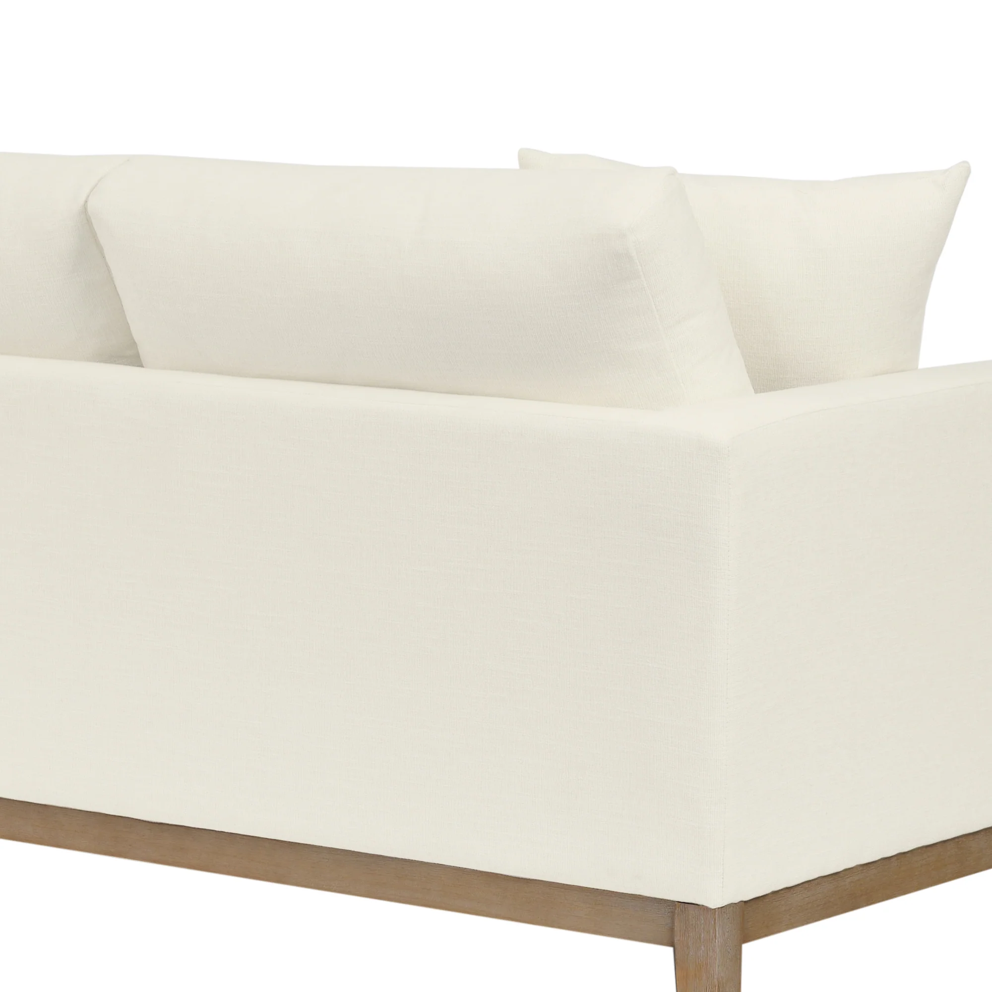 Donna 93" Upholstered Sofa in Sugar By Armen Living - Image 6
