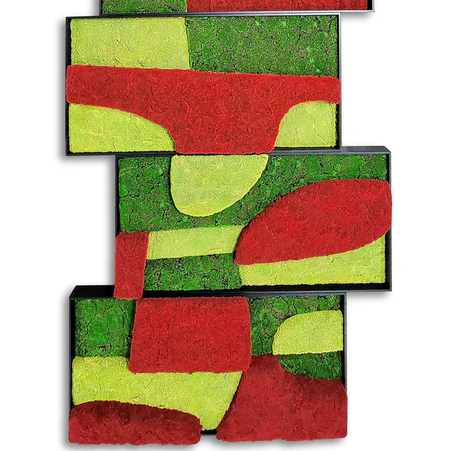 Doodle Green Wall, Set/ 6 By Gold Leaf Design Group - Image 3