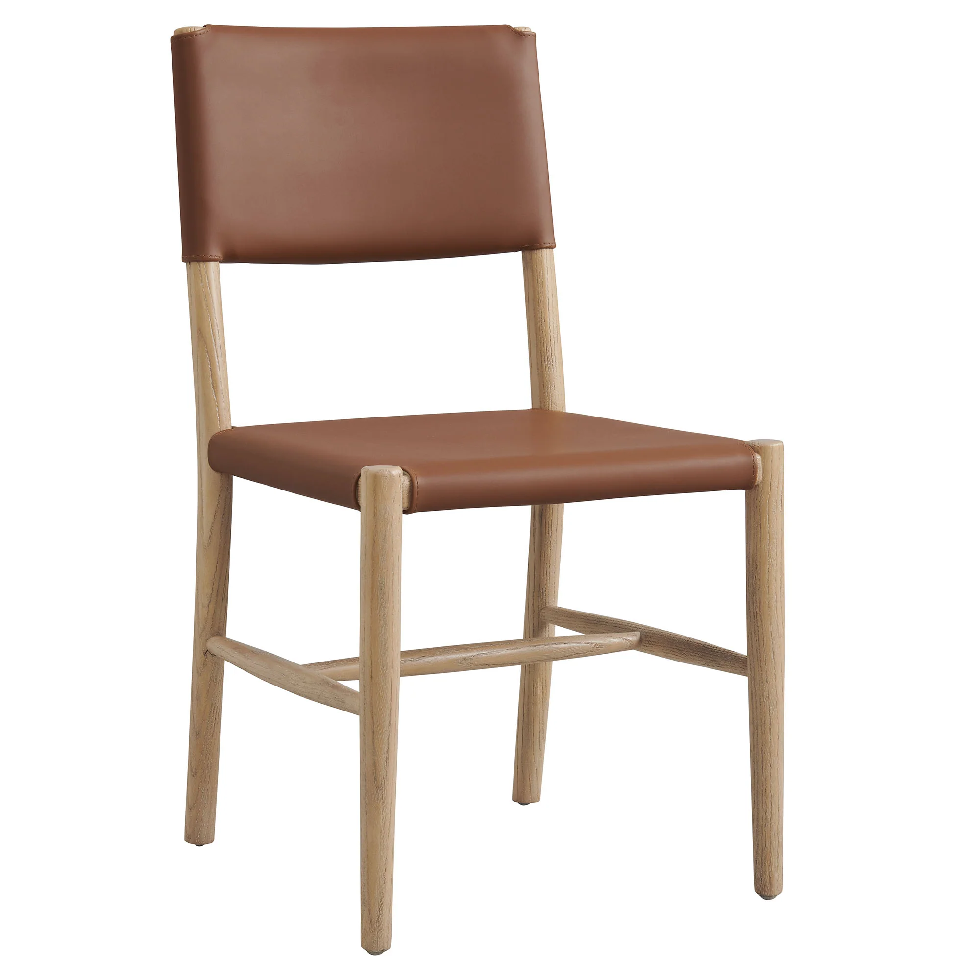 Dover Wood Vegan Leather Dining Side Chairs Set of 2 by Modway - Image 3