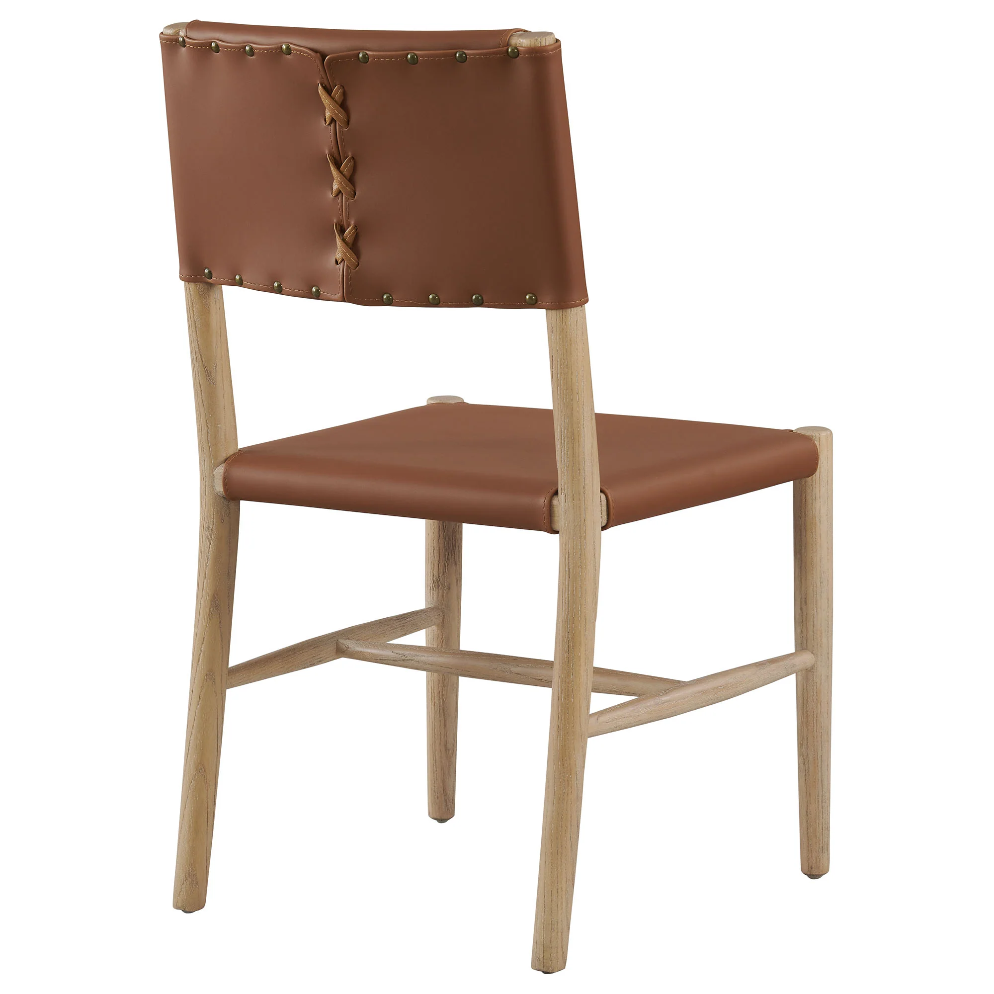 Dover Wood Vegan Leather Dining Side Chairs Set of 2 by Modway - Image 5