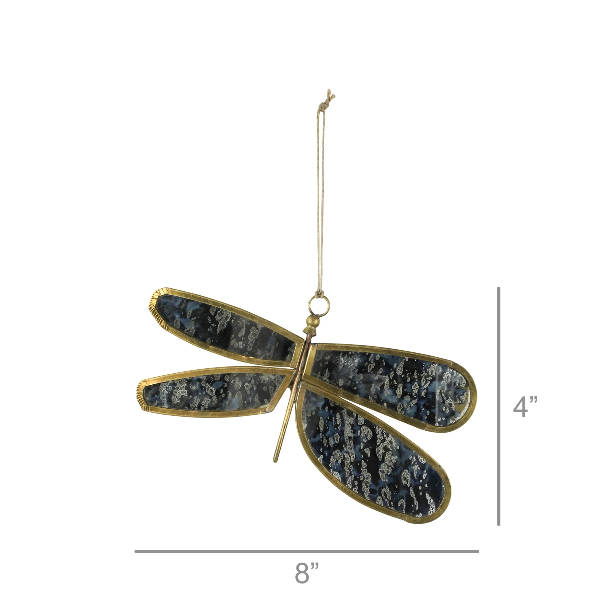 Dragonfly, Leaded Glass Set Of 2 By HomArt - Image 2