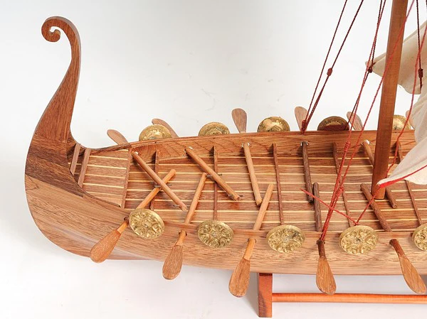 Drakkar Viking Large Ship Model By Homeroots - Image 7
