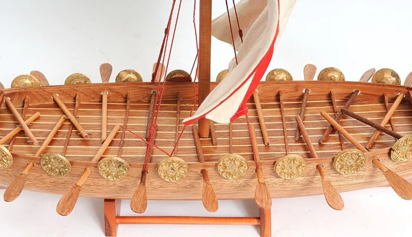Drakkar Viking Large Ship Model By Homeroots - Image 8