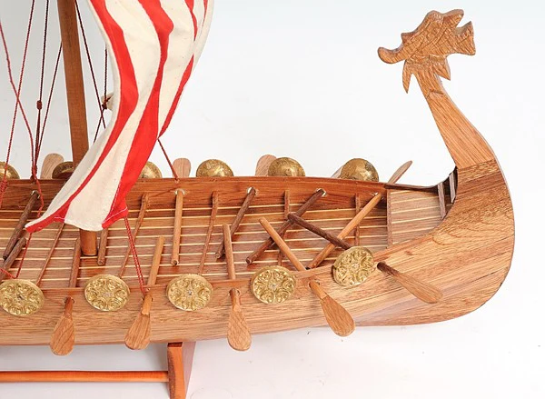 Drakkar Viking Large Ship Model By Homeroots - Image 9