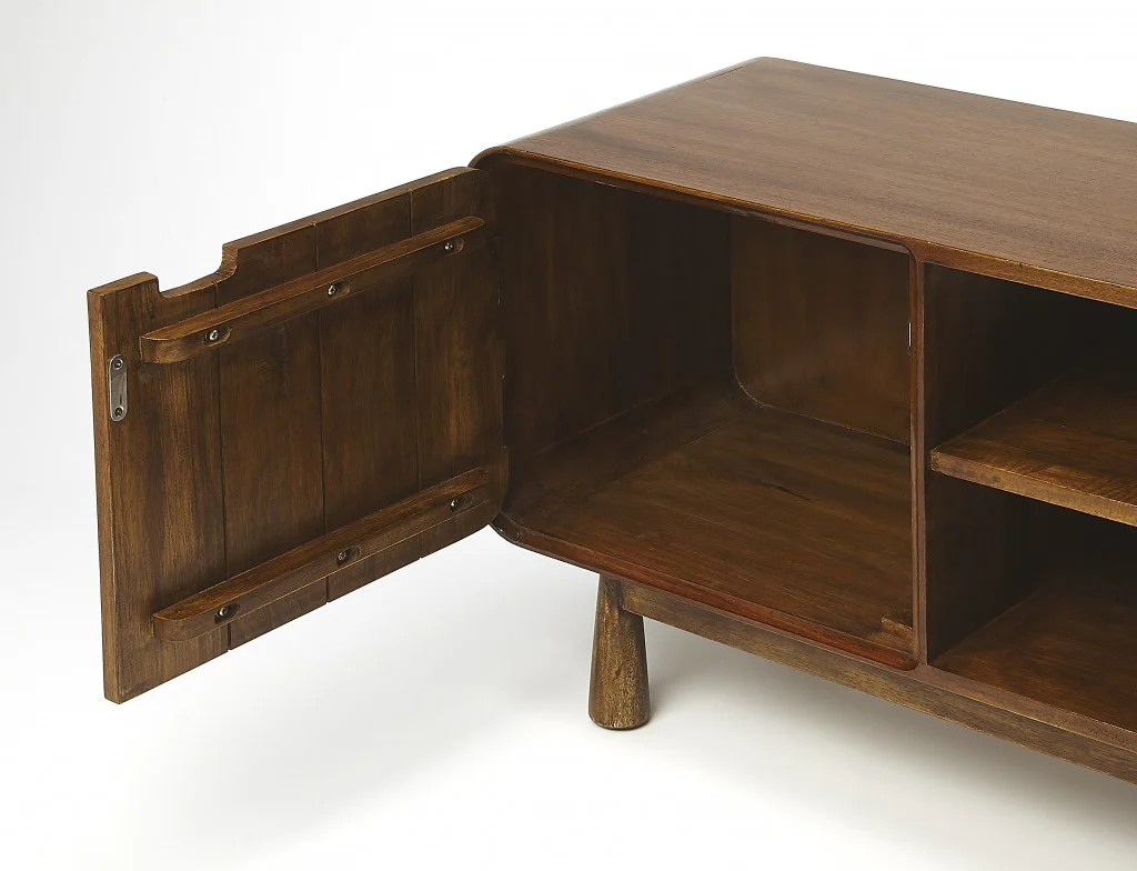 Drayton Modern Wood Entertainment Console By Homeroots - Image 2
