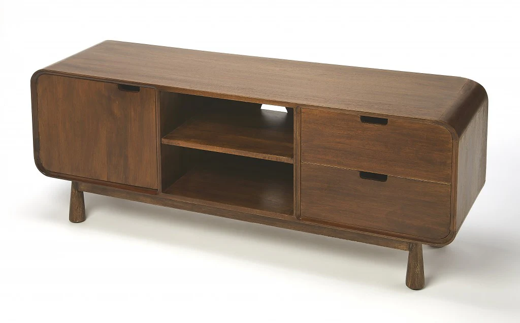 Drayton Modern Wood Entertainment Console By Homeroots - Image 3