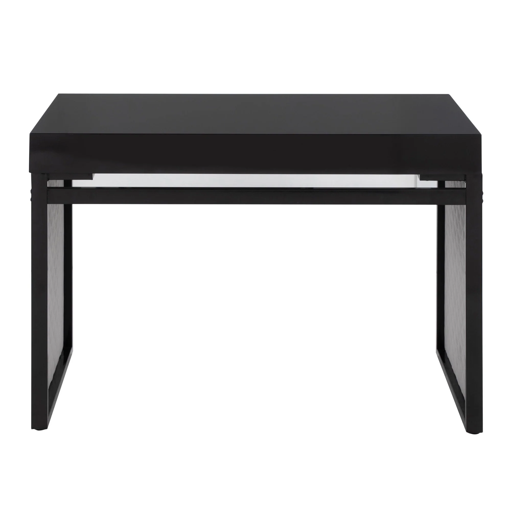 Drift Upholstered Desk By LumiSource - OFD-DRIFTUP BKBKSV - Image 4