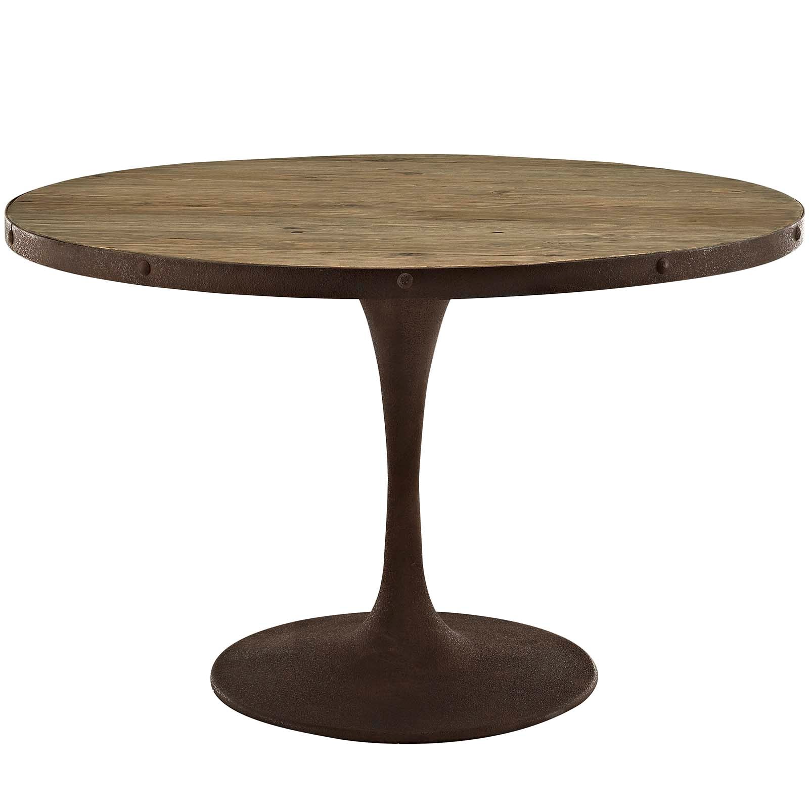 Drive 48" Round Wood Top Dining Table By Modway - EEI-2004 - Image 2