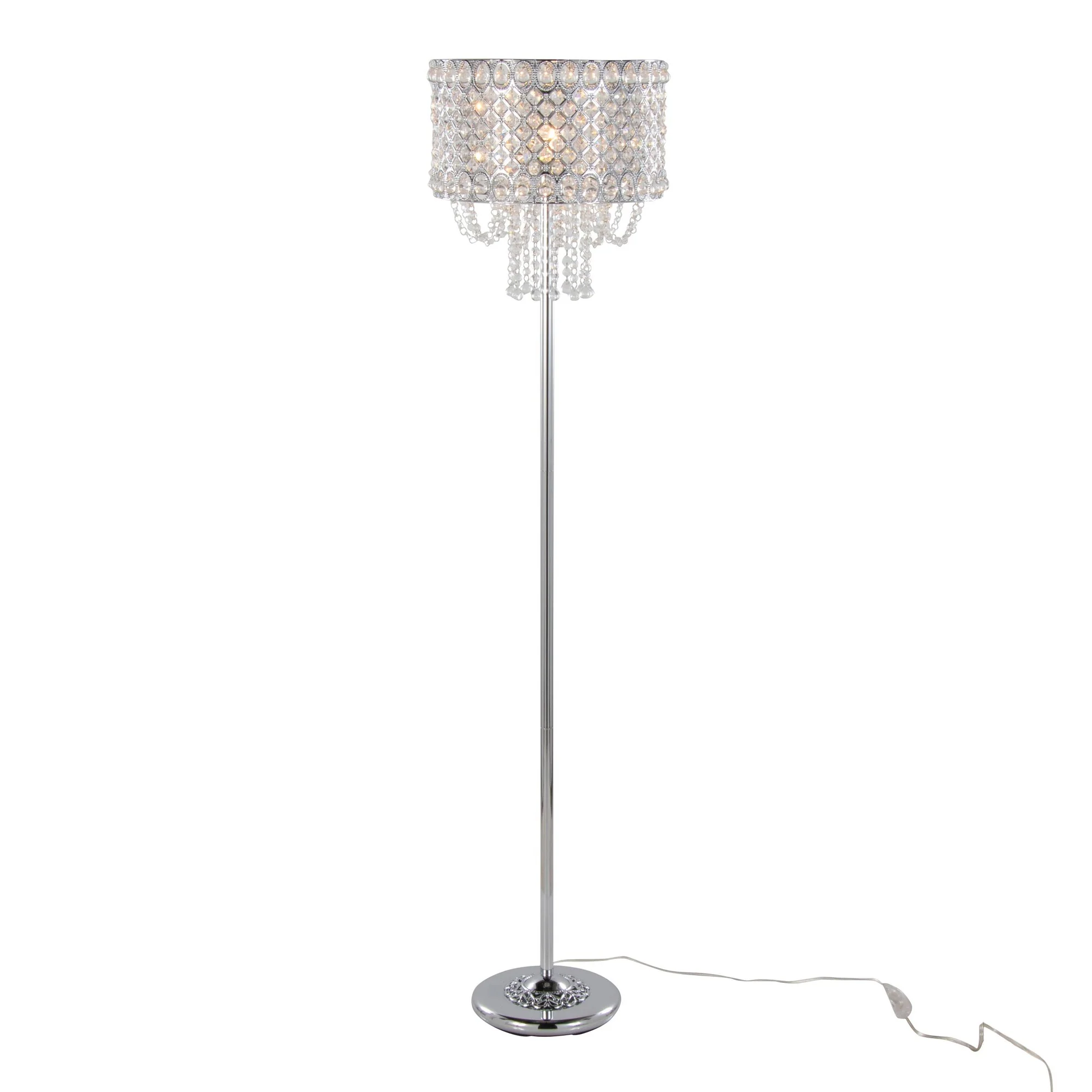 Droplets 60" Metal Floor Lamp By LumiSource - GFS60-DRPLTS CHRCL - Image 3