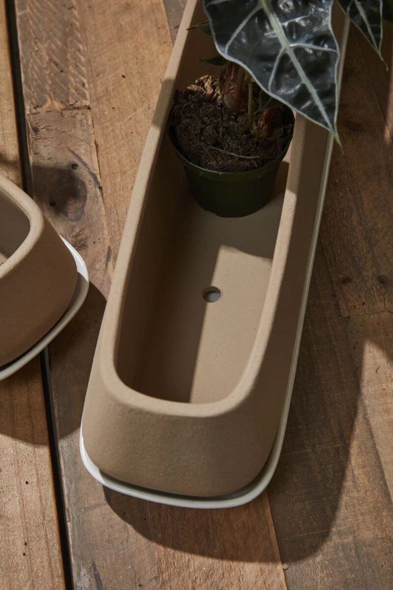 Dublin Planter with Saucer 24.5"x 6"x 5" By Accent Decor - Image 2