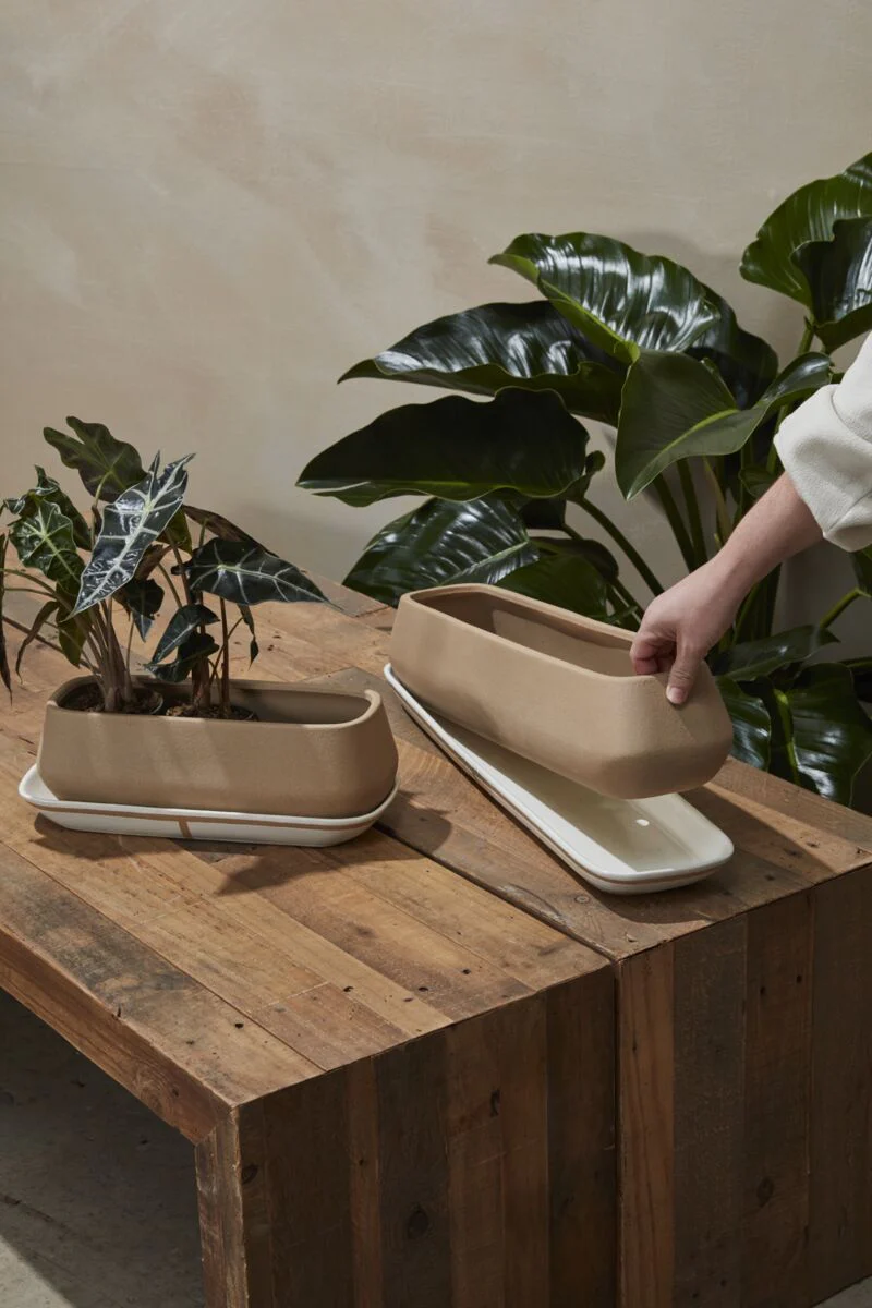 Dublin Planter with Saucer 24.5"x 6"x 5" By Accent Decor - Image 3