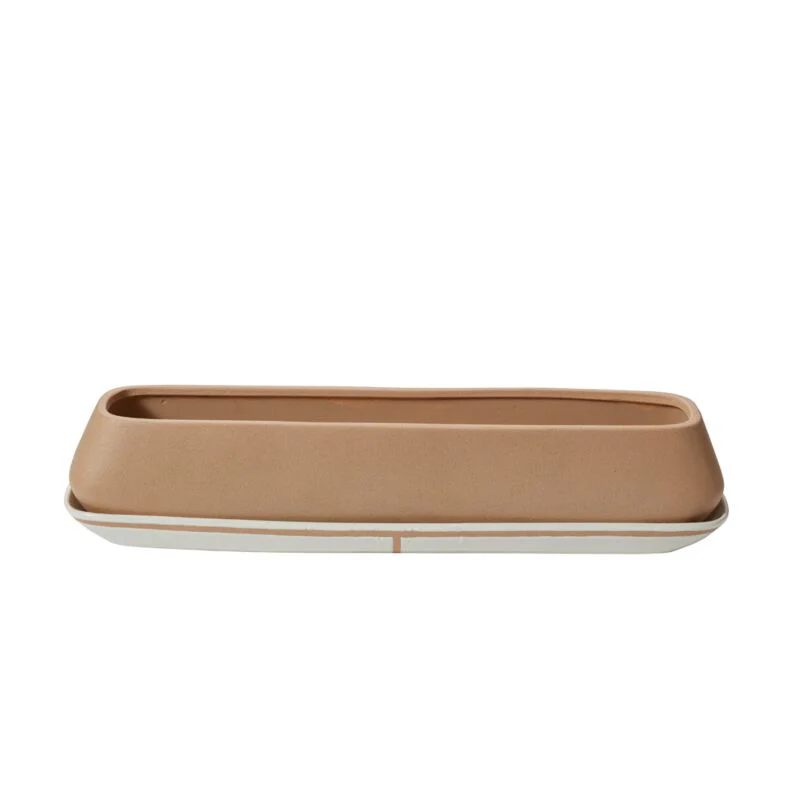 Dublin Planter with Saucer 24.5"x 6"x 5" By Accent Decor - Image 5