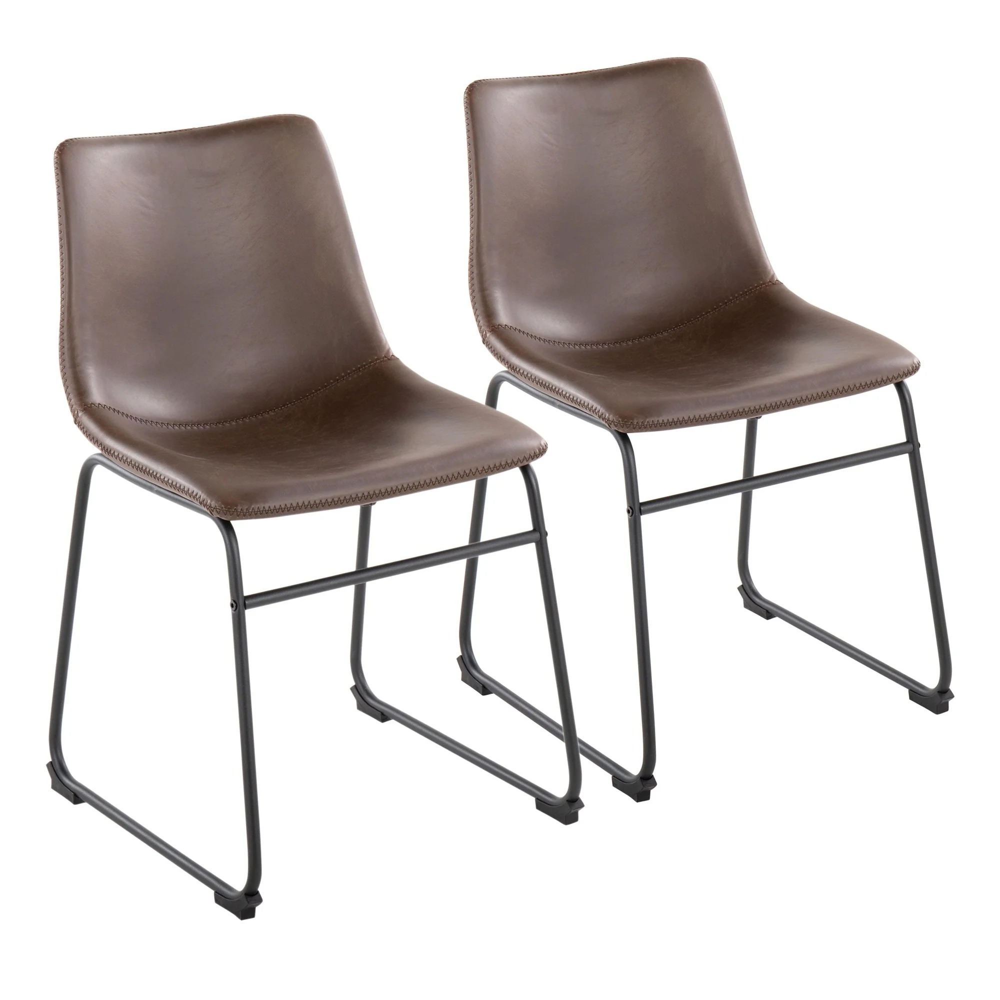 Duke Side Chair - Set of 2 Brown By LumiSource - Image 9