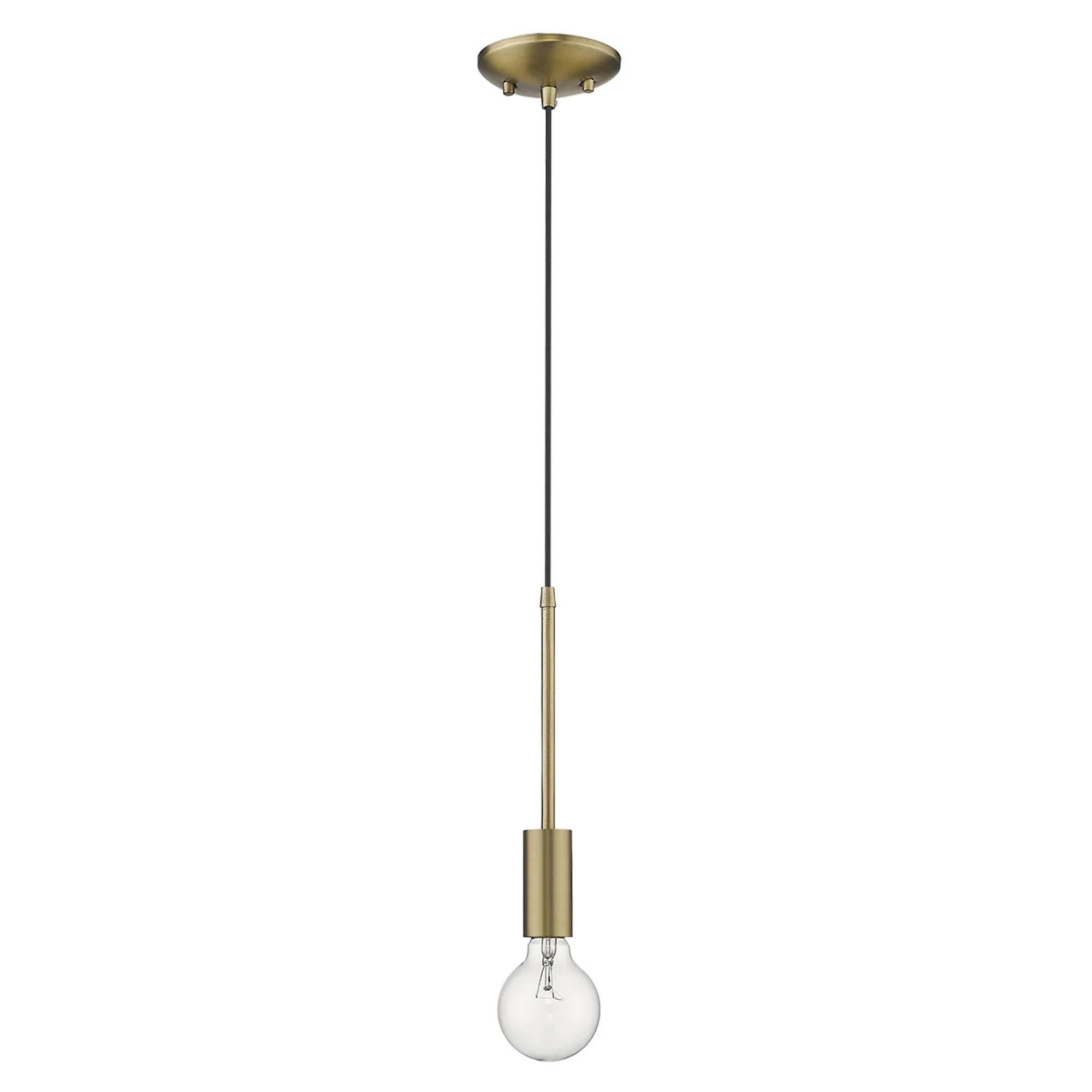 Dull Gold Mini Pendant Hanging Light By Homeroots - Image 7