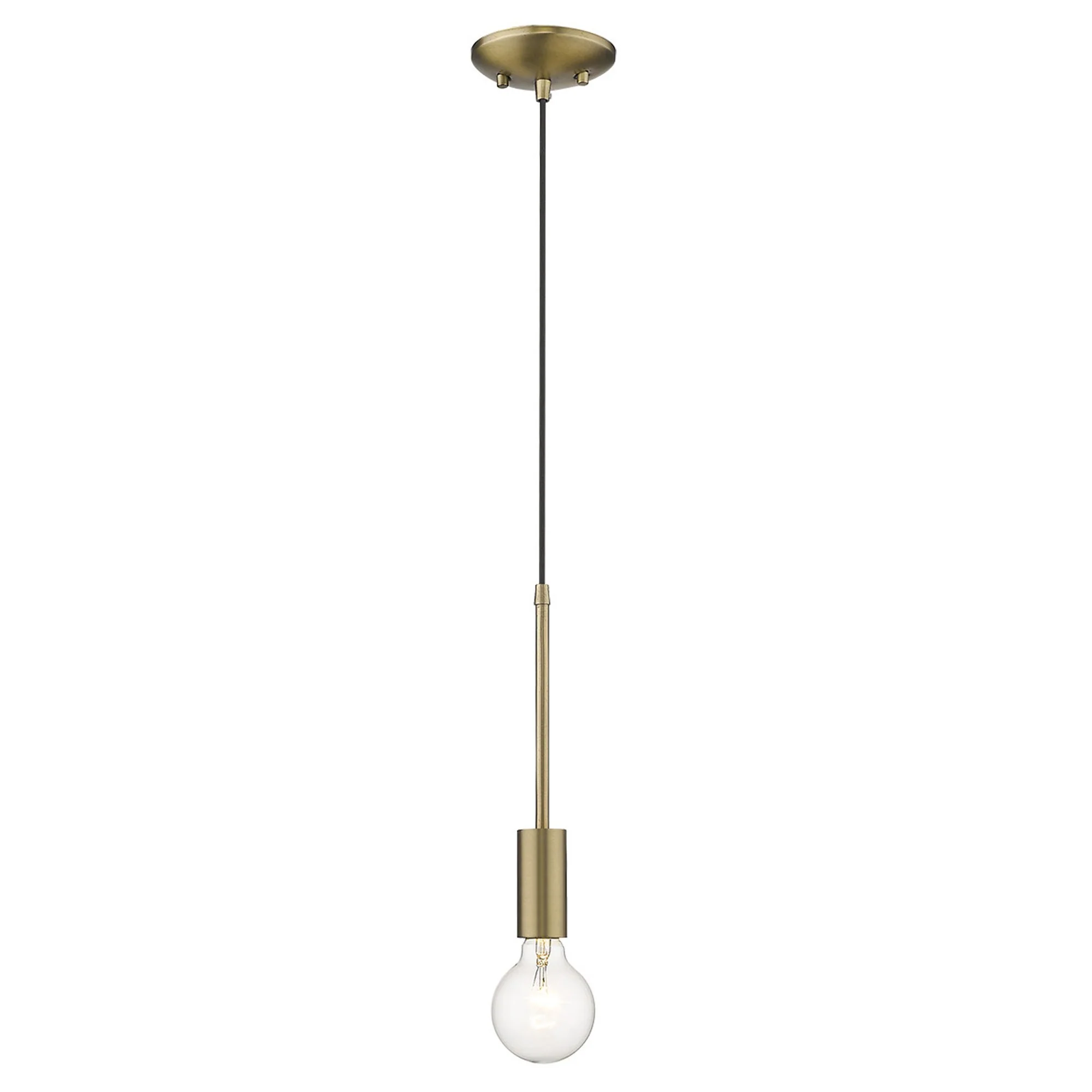 Dull Gold Mini Pendant Hanging Light By Homeroots - Image 8
