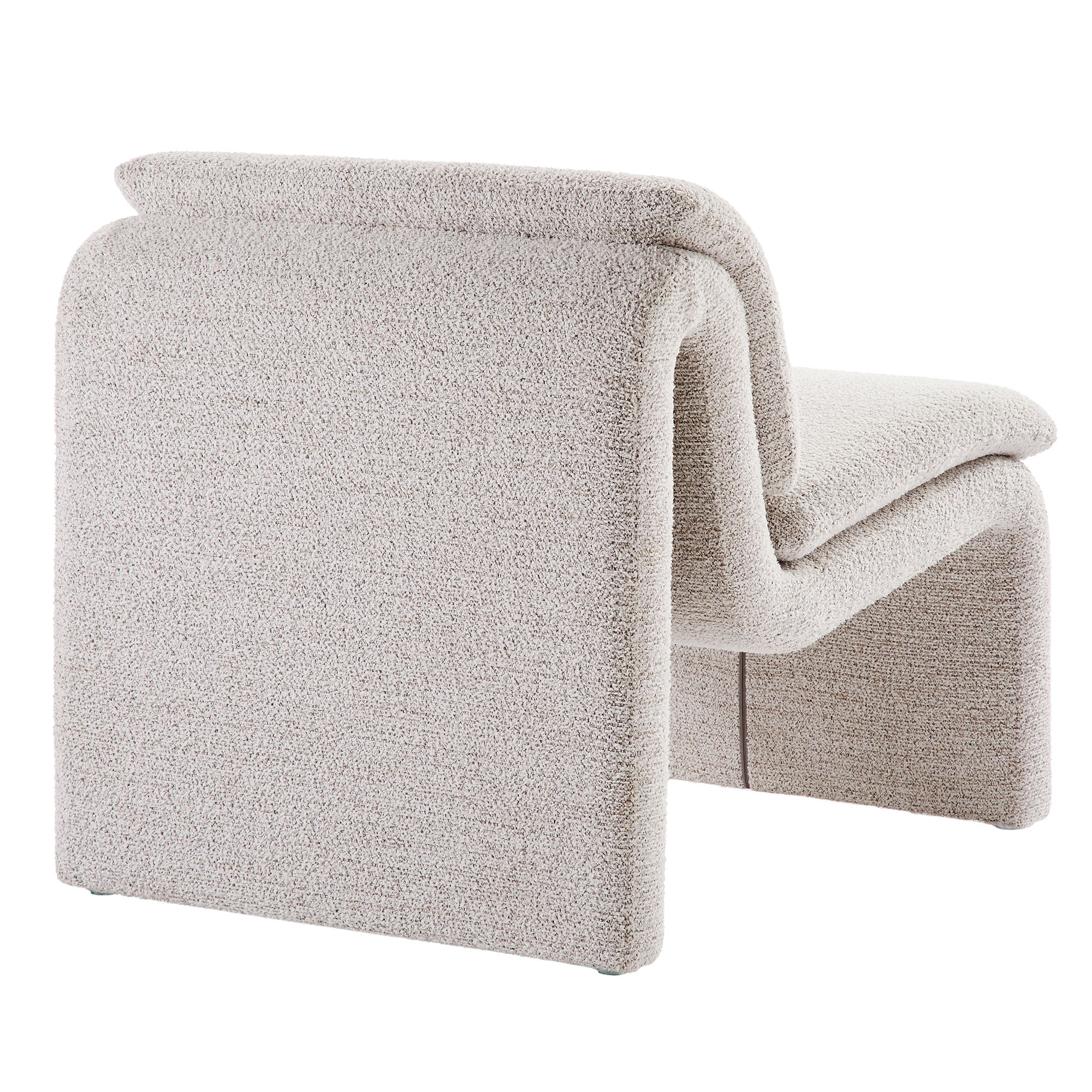 Dune Boucle Upholstered Armless Accent Chair by Modway - Image 21