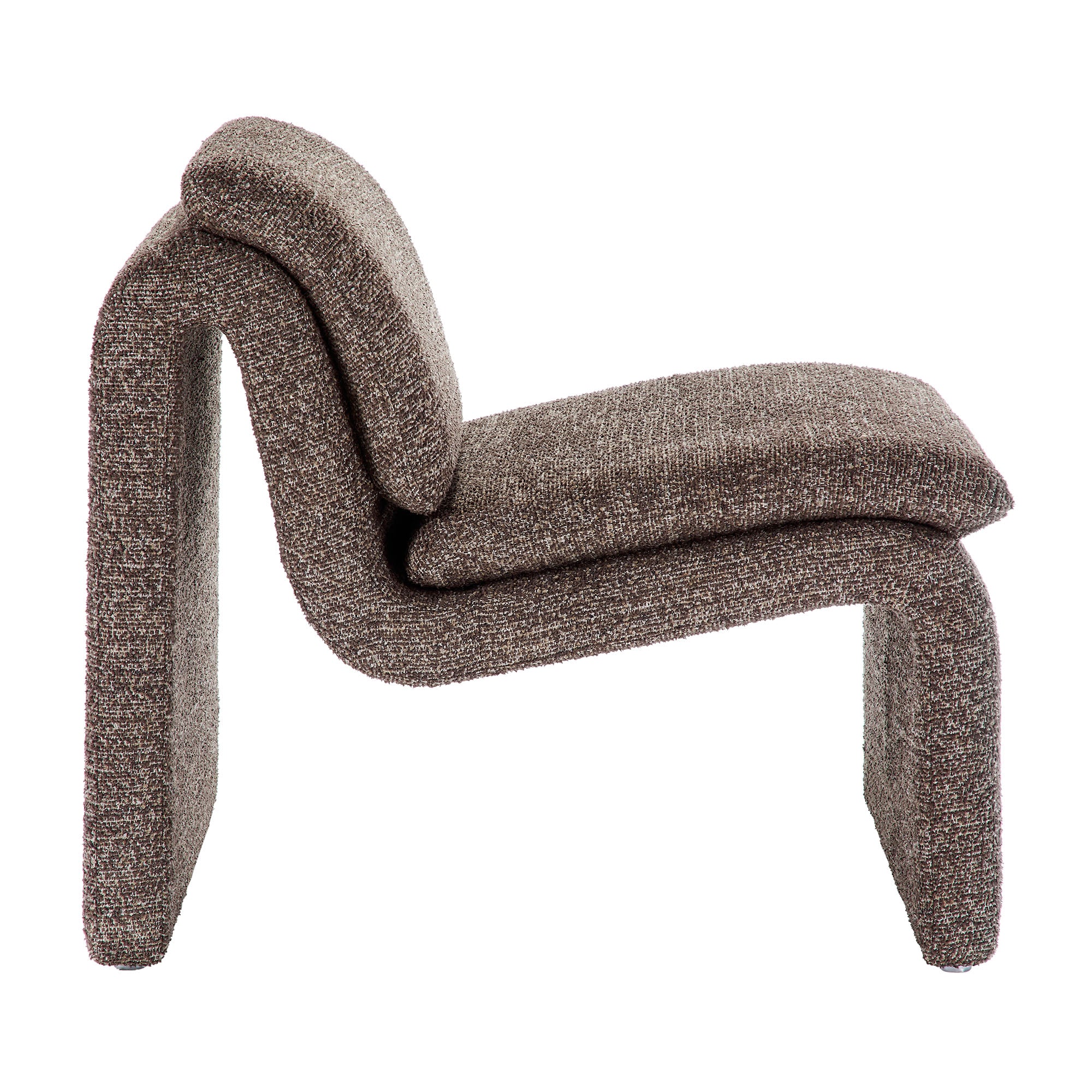 Dune Boucle Upholstered Armless Accent Chair by Modway - Image 3