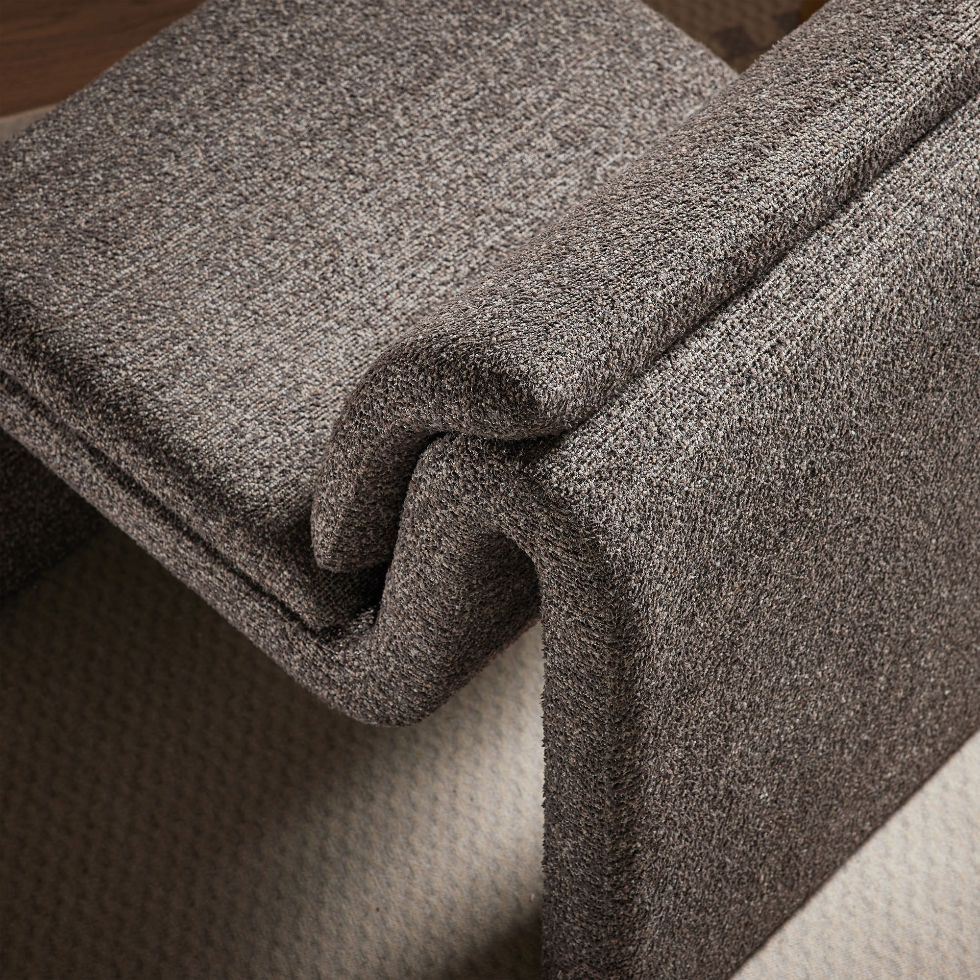 Dune Boucle Upholstered Armless Accent Chair by Modway - Image 7