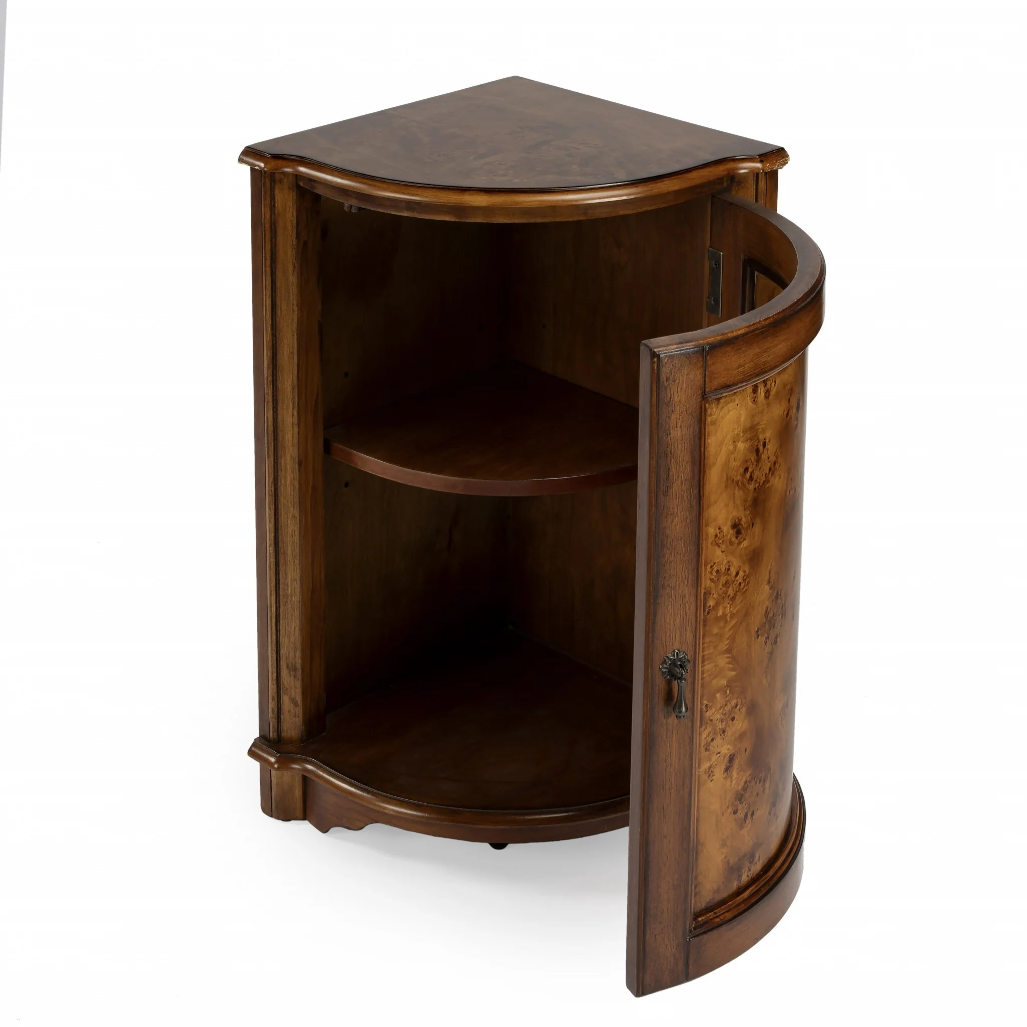 Durham Plantation Cherry Corner Cabinet By Homeroots - 389716 - Image 3