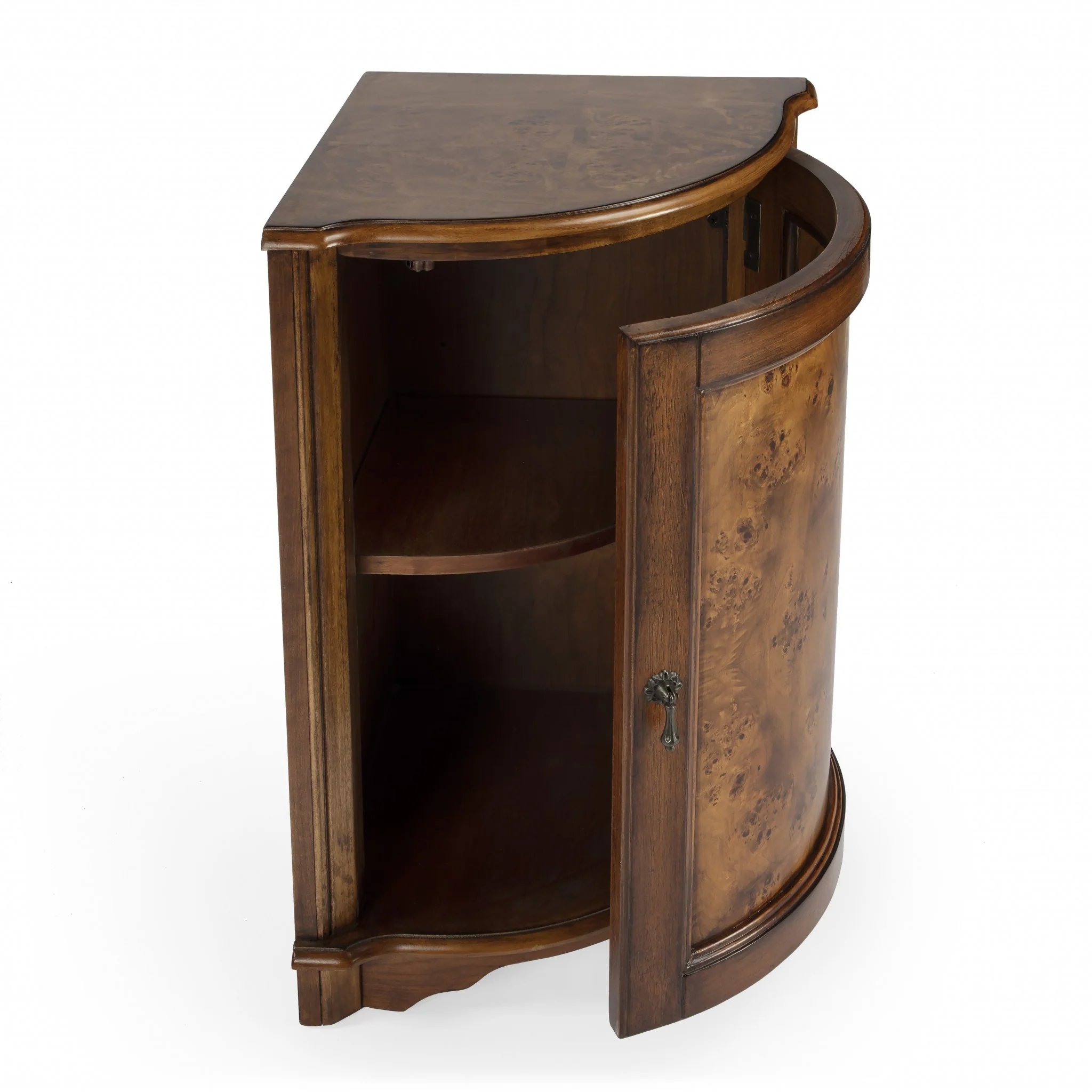 Durham Plantation Cherry Corner Cabinet By Homeroots - 389716 - Image 5