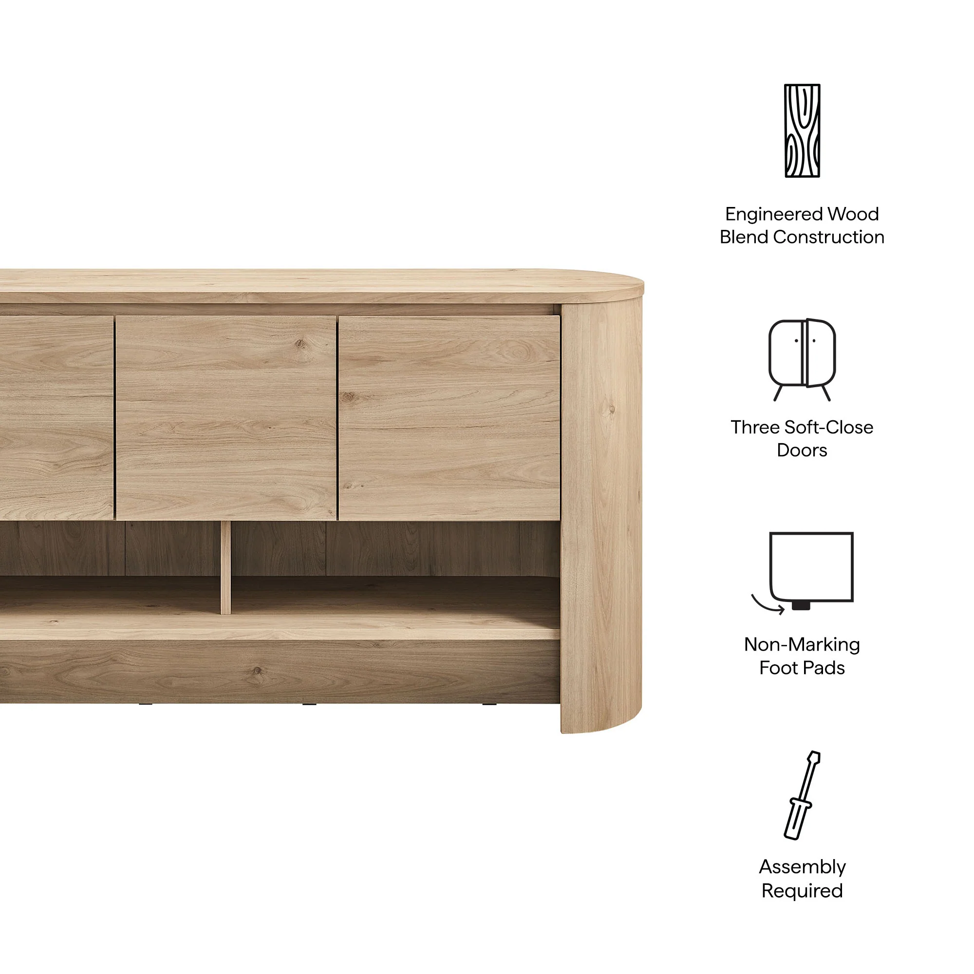 Duval 62 Inch Oval Sideboard by Modway - Image 19