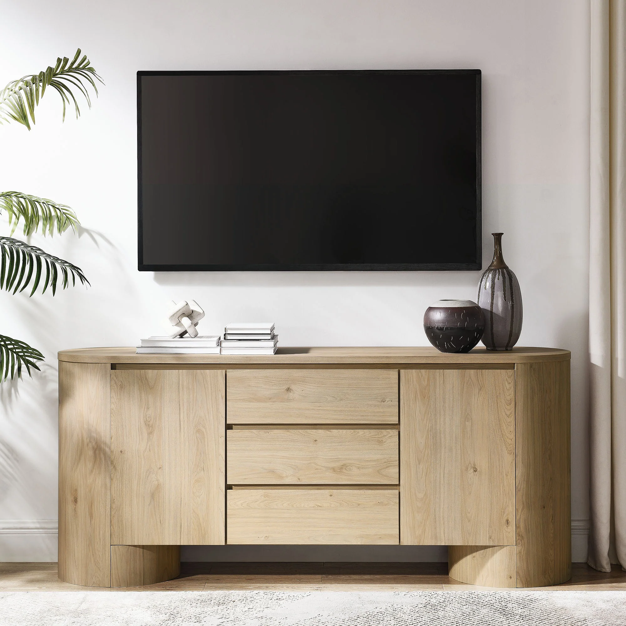 Duval 71" Rounded Sideboard Storage Cabinet by Modway - Image 18