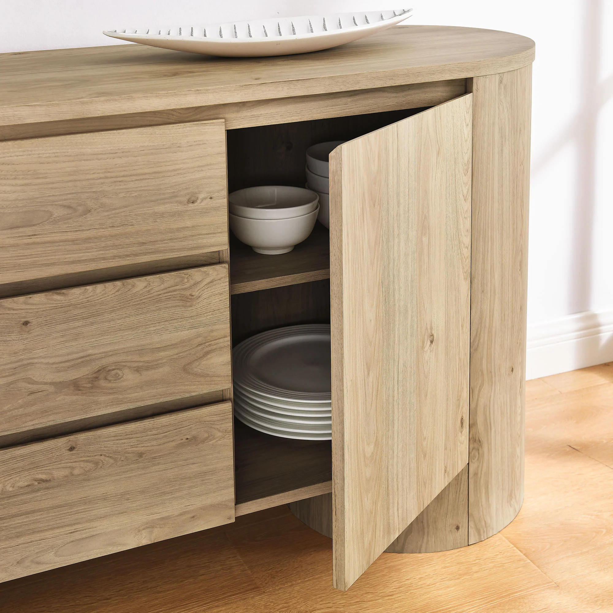 Duval 71" Rounded Sideboard Storage Cabinet by Modway - Image 19