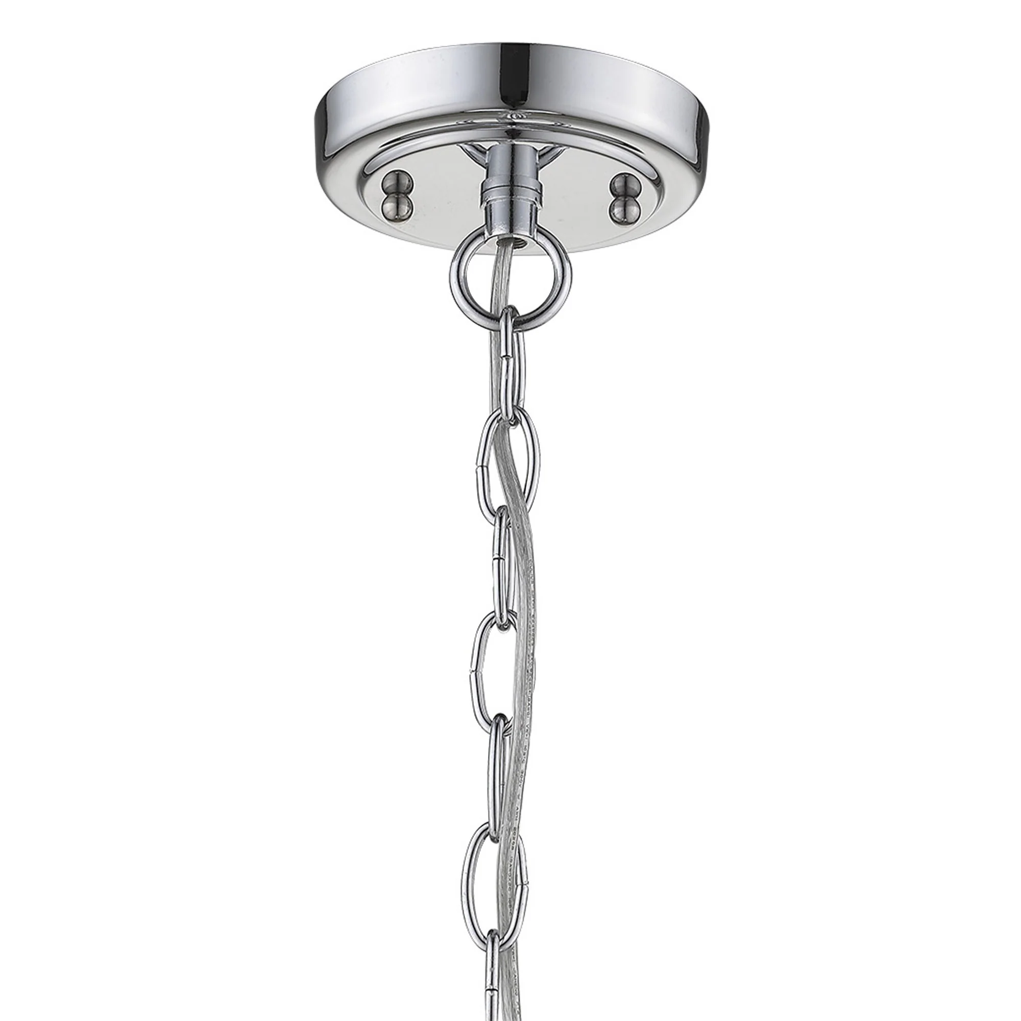 Dylan 3-Light Chrome Hanging Lantern By Homeroots - Image 8