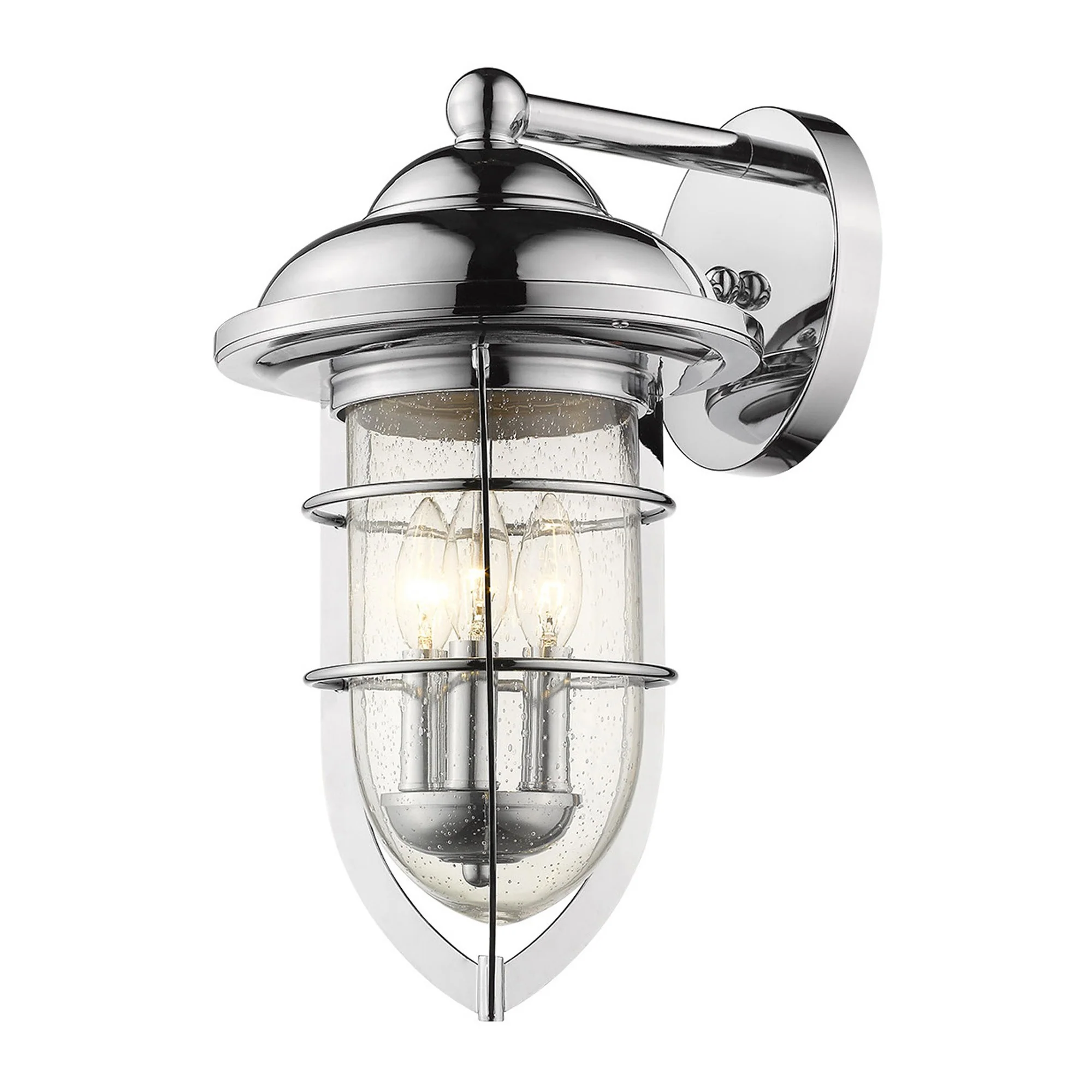 Dylan 3-Light Chrome Wall Light By Homeroots - Image 2