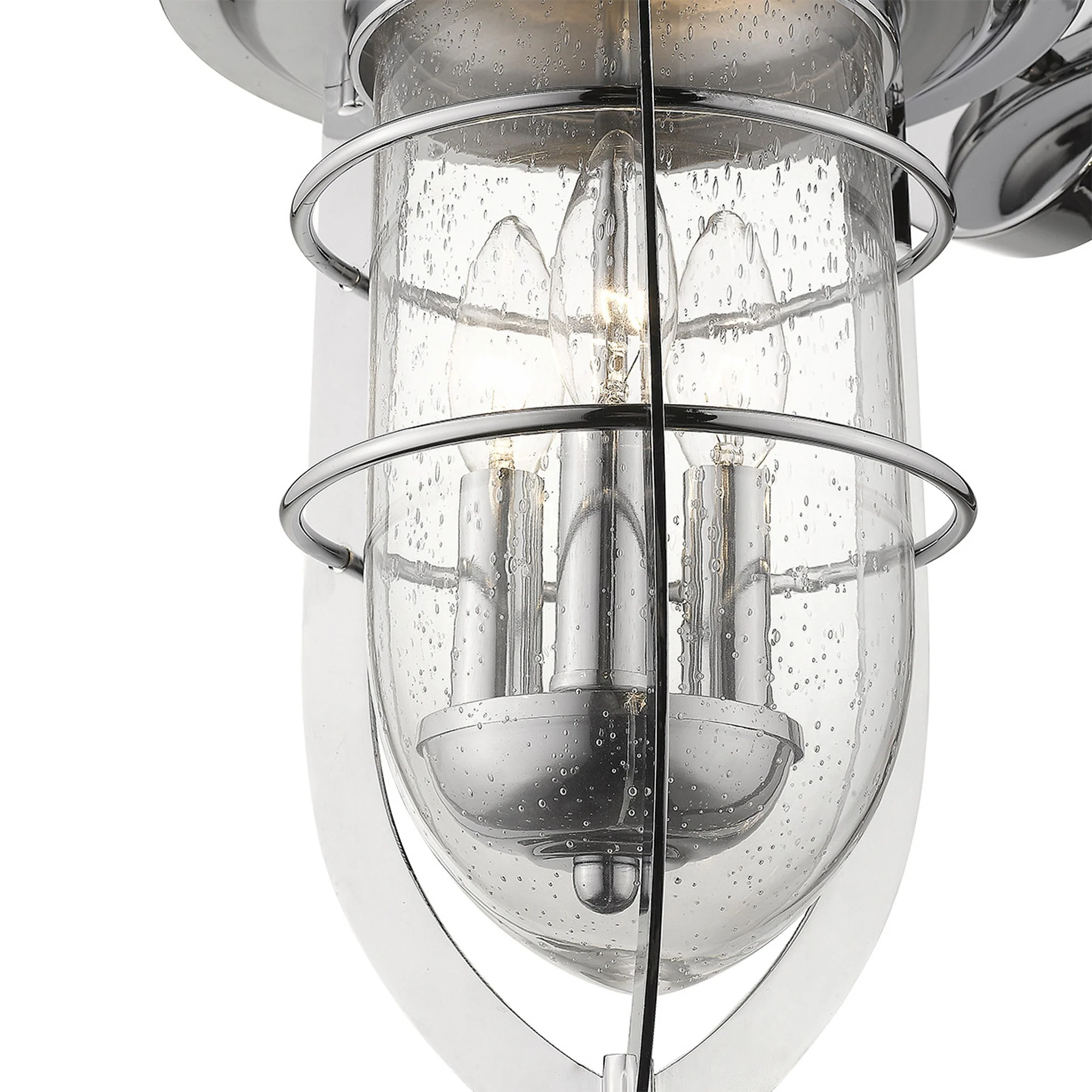 Dylan 3-Light Chrome Wall Light By Homeroots - Image 7