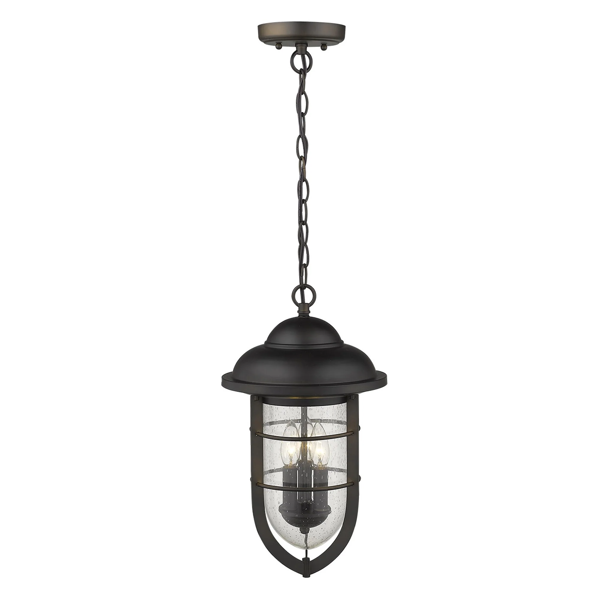 Dylan 3-Light Oil-Rubbed Bronze Hanging Lantern By Homeroots - Image 3