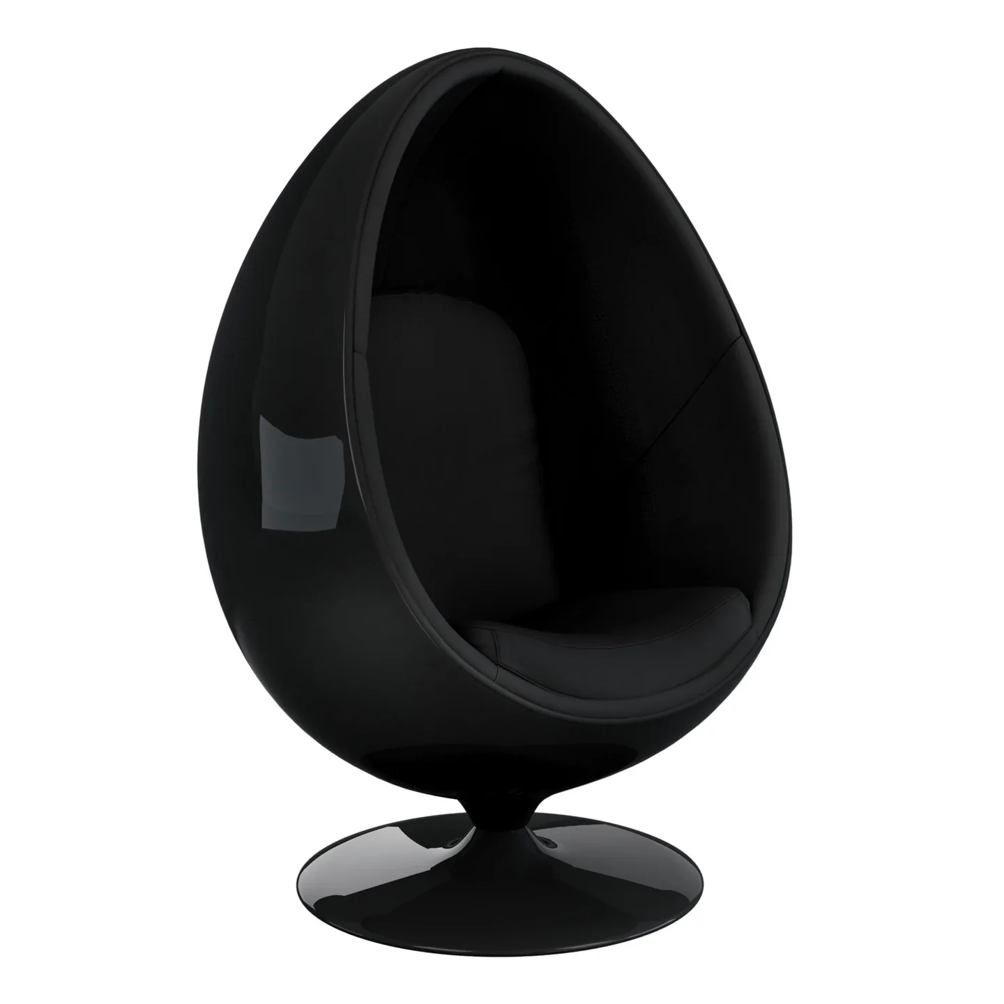 Easter Egg Chair, Black & Black By World Modern Design - Image 4