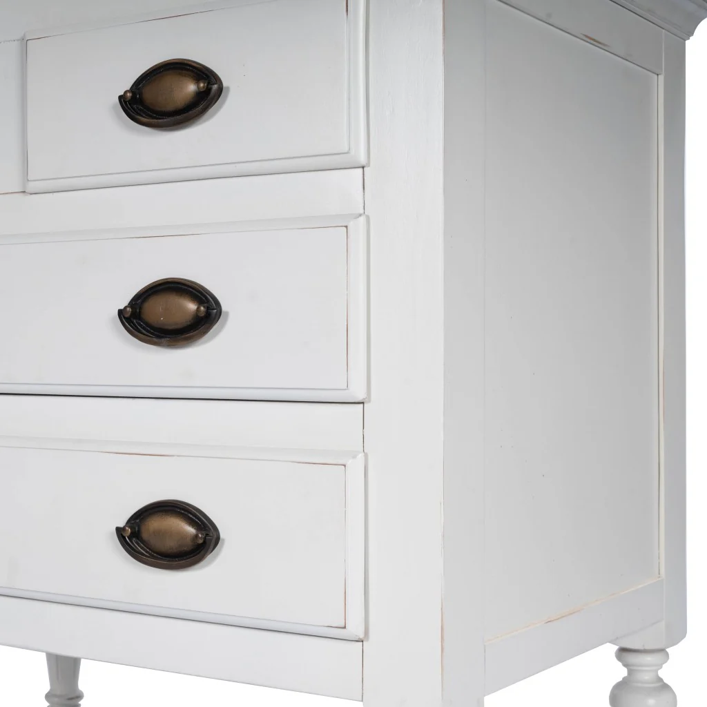 Easterbrook White 4 Drawer Chest By Homeroots - Image 2